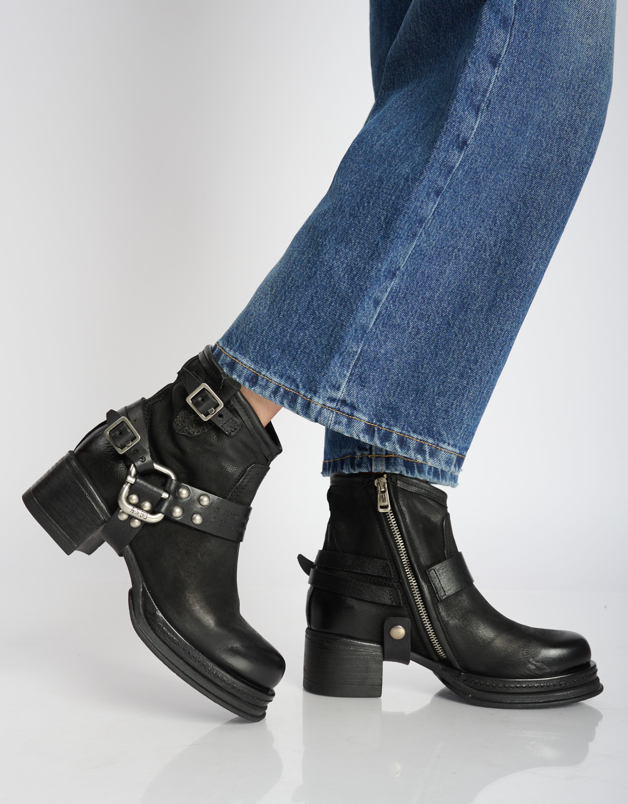 נעלי נשים - A.S. 98 - מגפונים CLIMB - שחור1