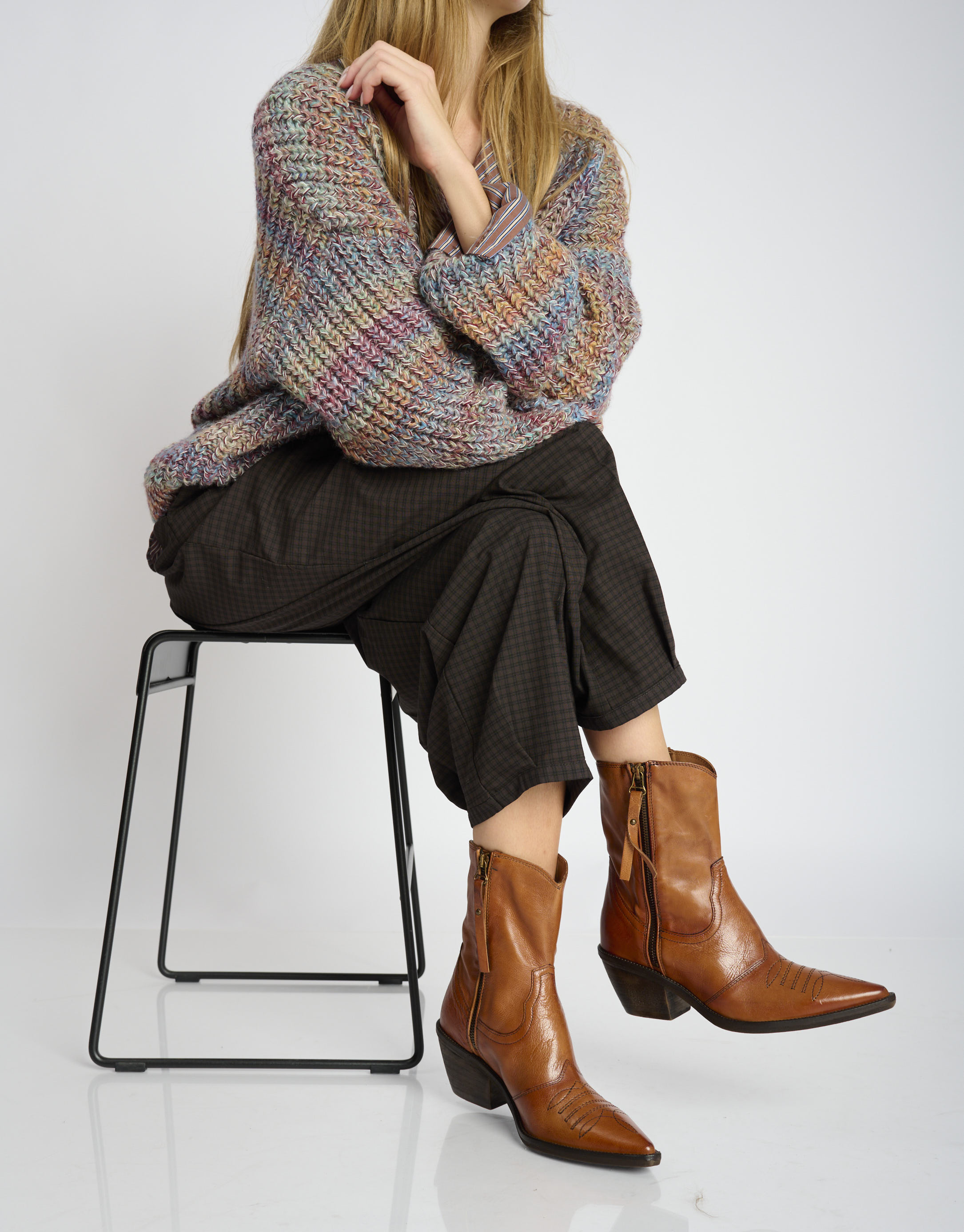 נעלי נשים - A.S. 98 - מגפוני בוקרים COUNTRY - קאמל1