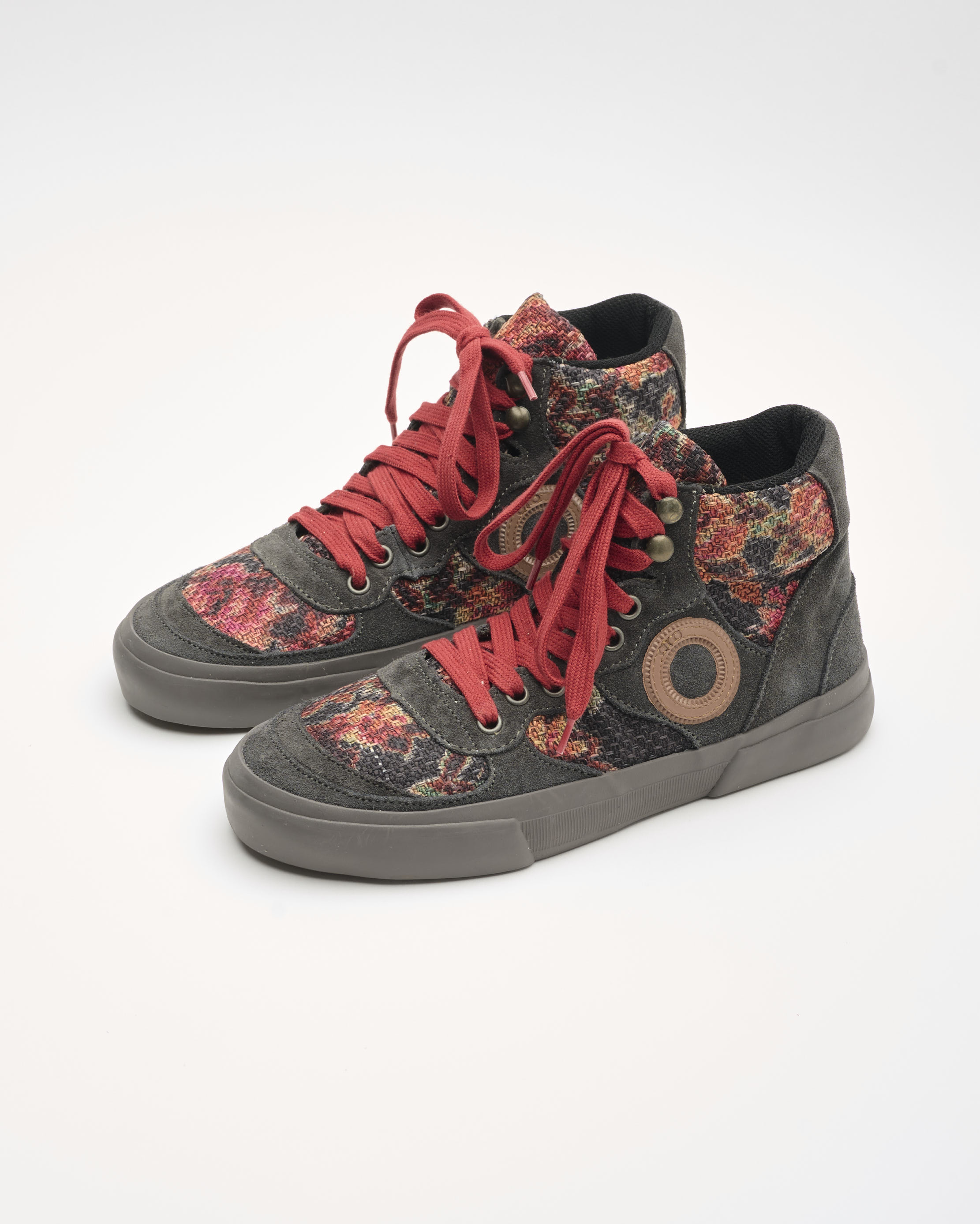 נעלי נשים - Aro - סניקרס פרחוניות EMMA - אפור2