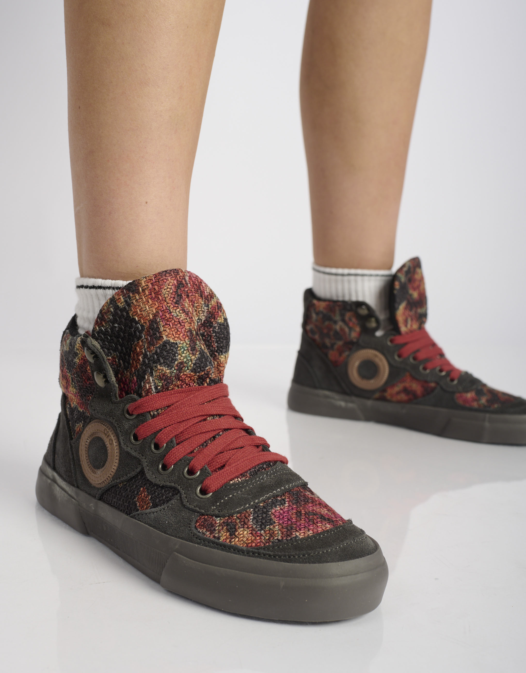 נעלי נשים - Aro - סניקרס פרחוניות EMMA - אפור3