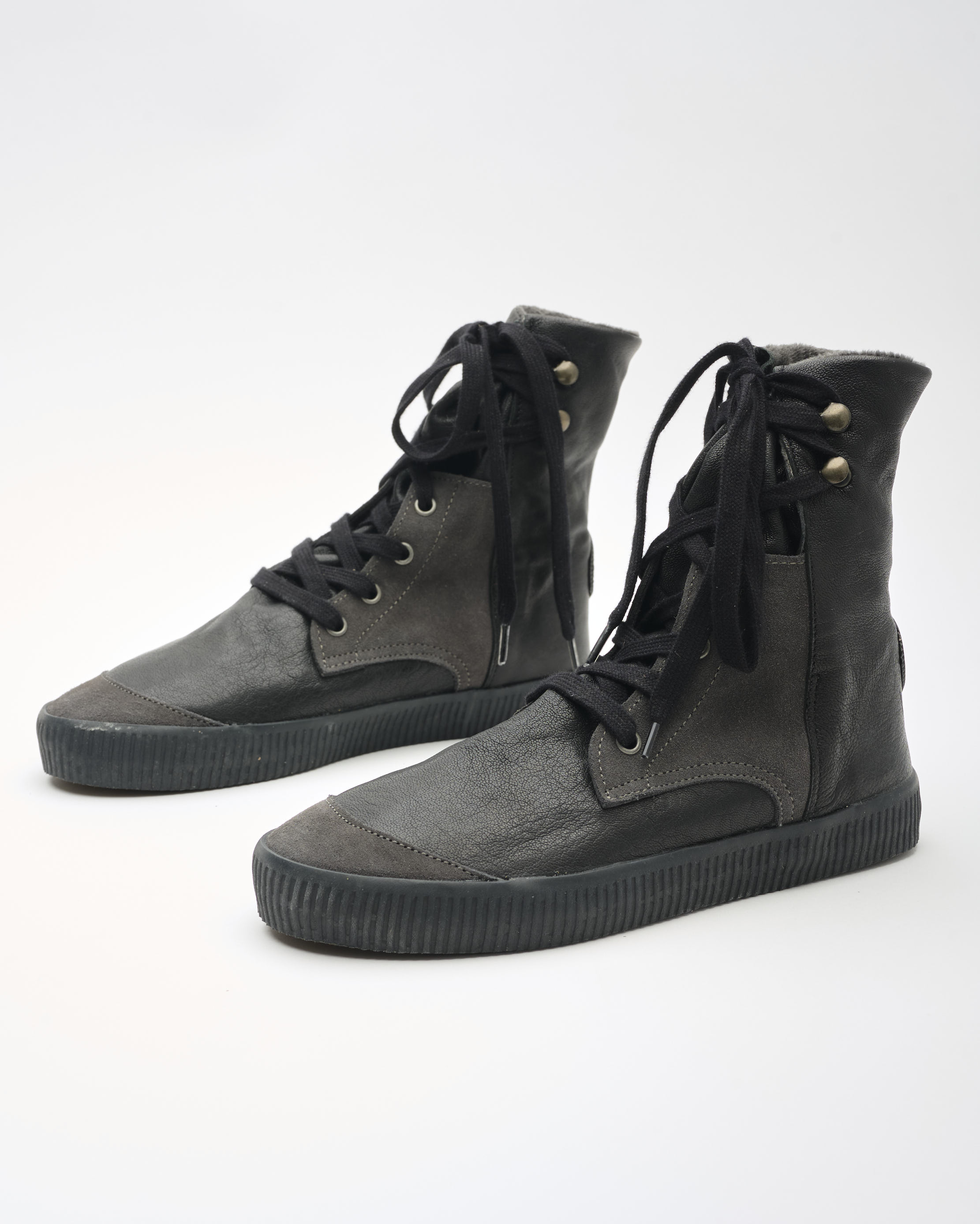 נעלי נשים - Aro - מגפונים עם שרוכים NOELLE - שחור2