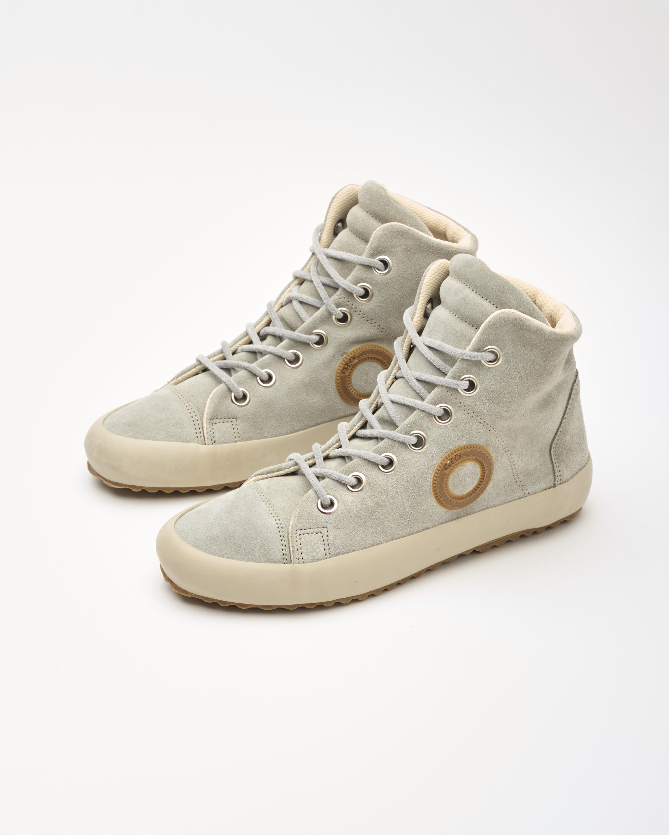 נעלי נשים - Aro - סניקרס זמש גבוהות WEN - אפור בהיר2