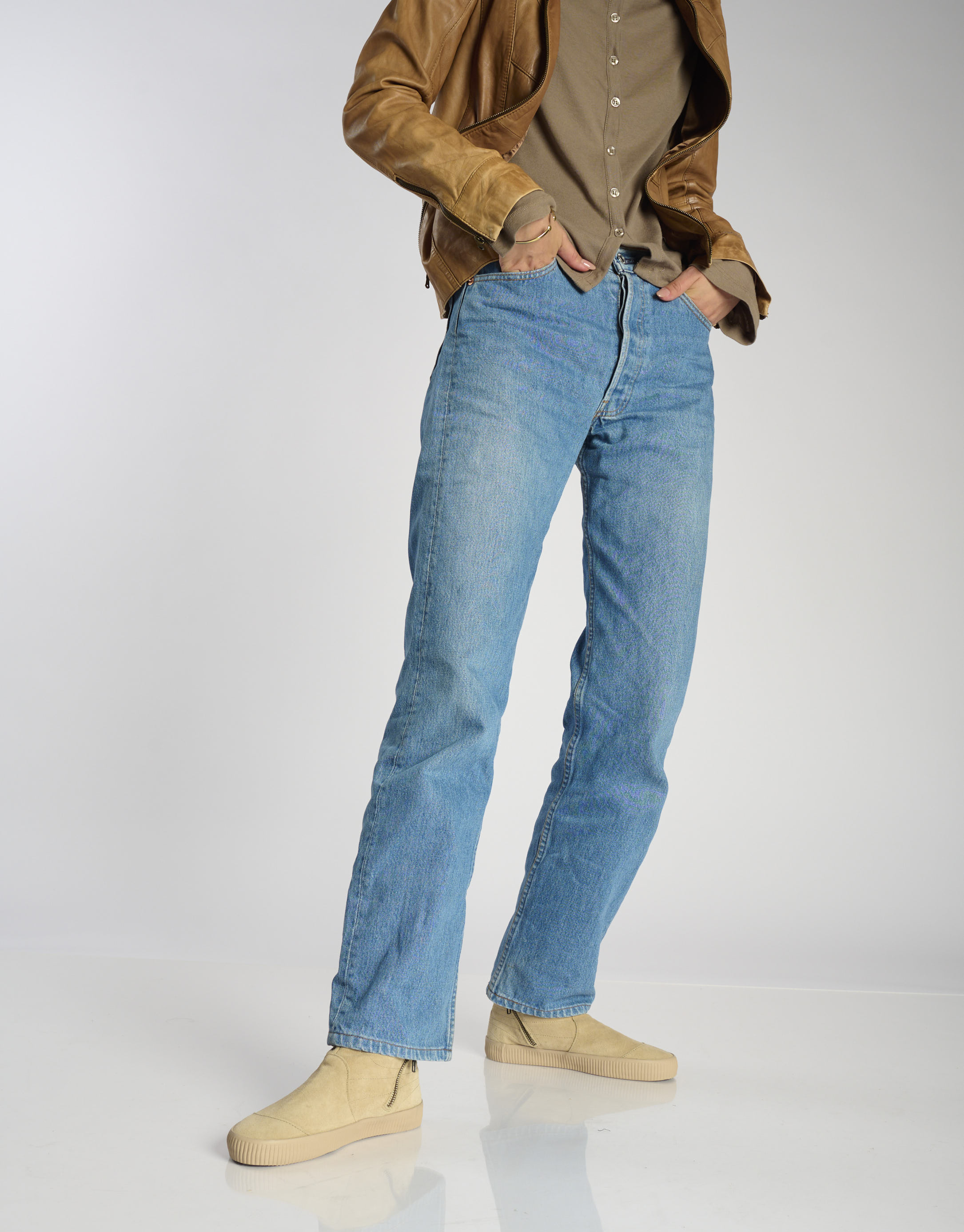 נעלי נשים - Aro - מגפוני זמש  NOELLE - בז'2