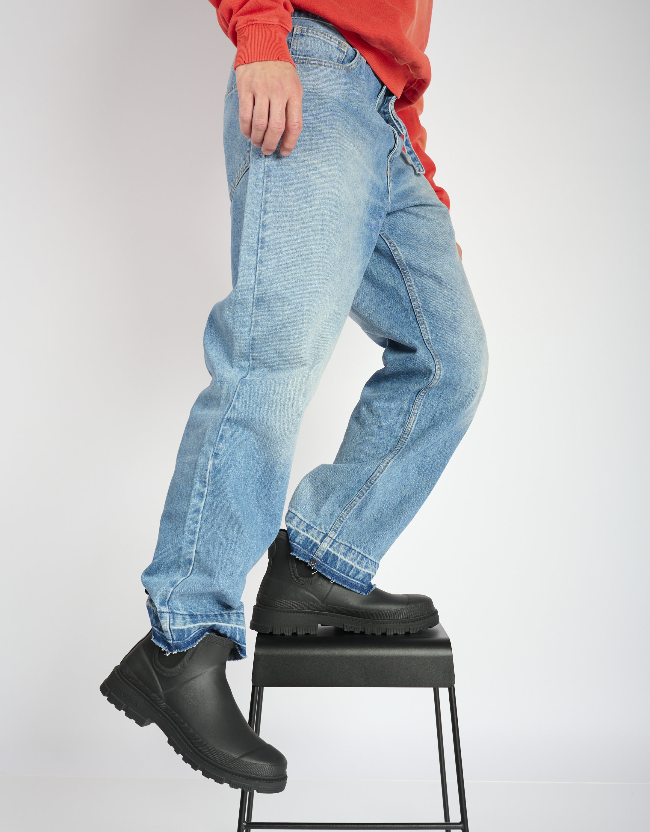 נעלי גברים - Verbenas - מגפי גומי LUKA - שחור1