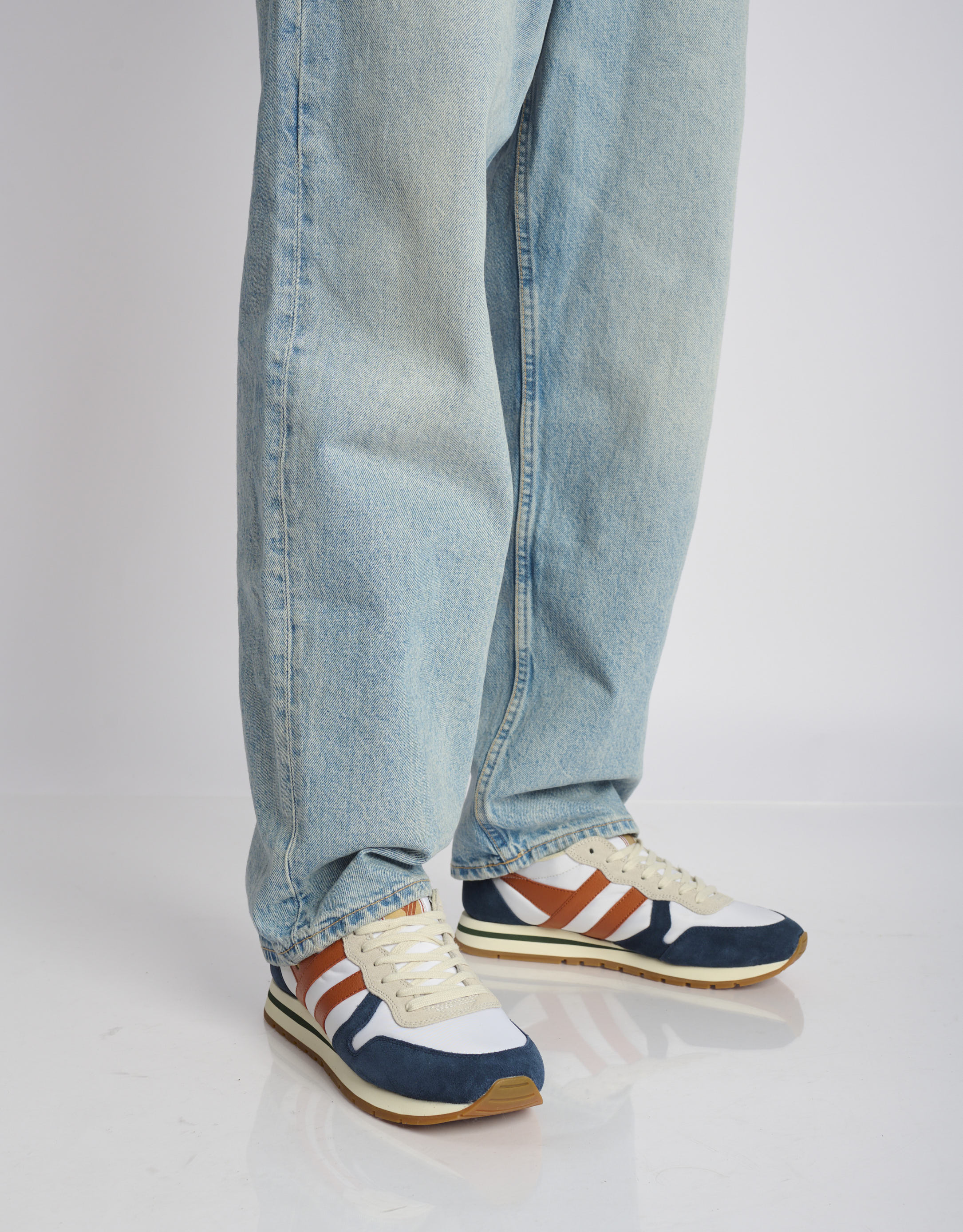 נעלי גברים - Gola - סניקרס DAYTONA CHUTE1 - לבן   כתום1