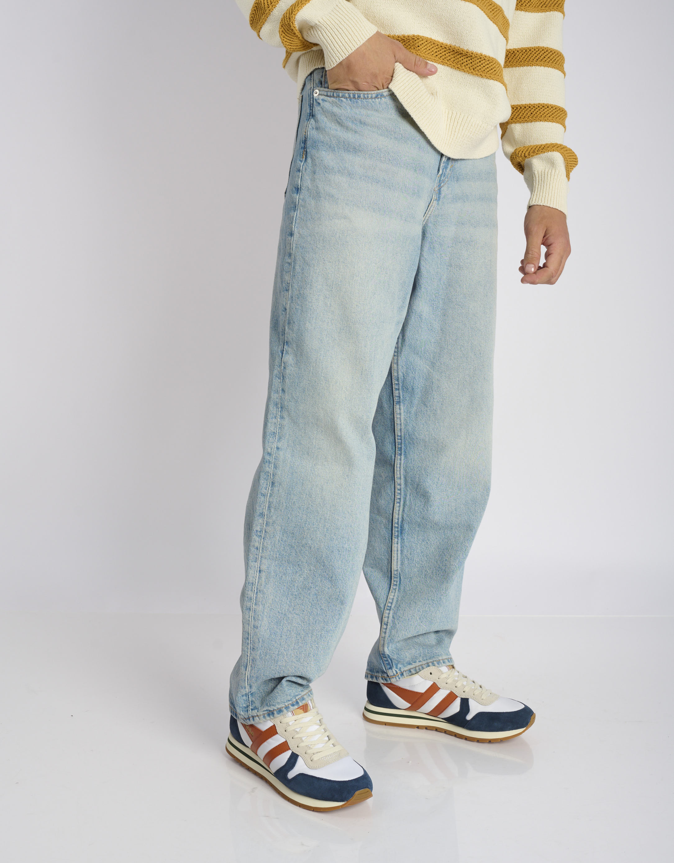 נעלי גברים - Gola - סניקרס DAYTONA CHUTE1 - לבן   כתום3