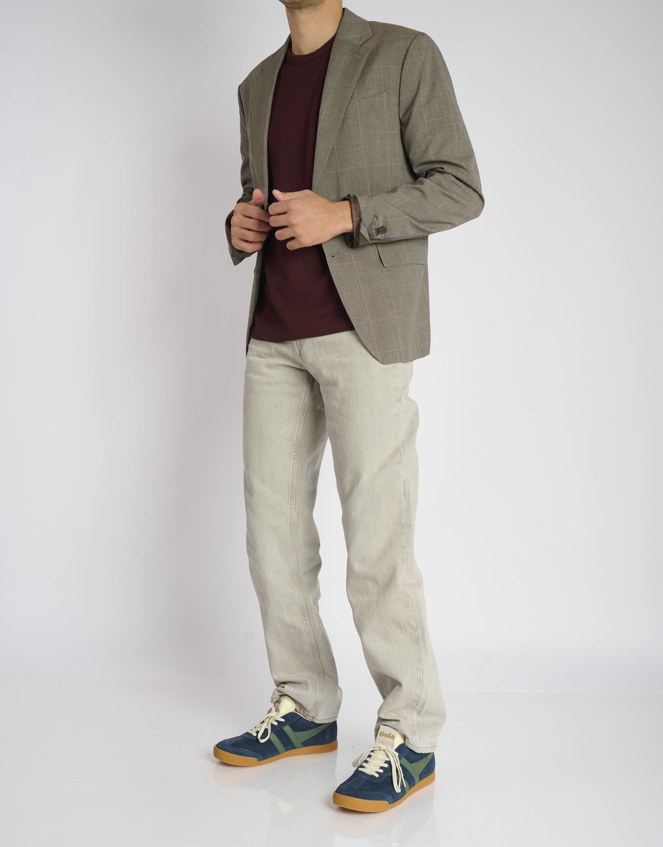 נעלי גברים - Gola - סניקרס ELAN צבעוני - כחול   ירוק2