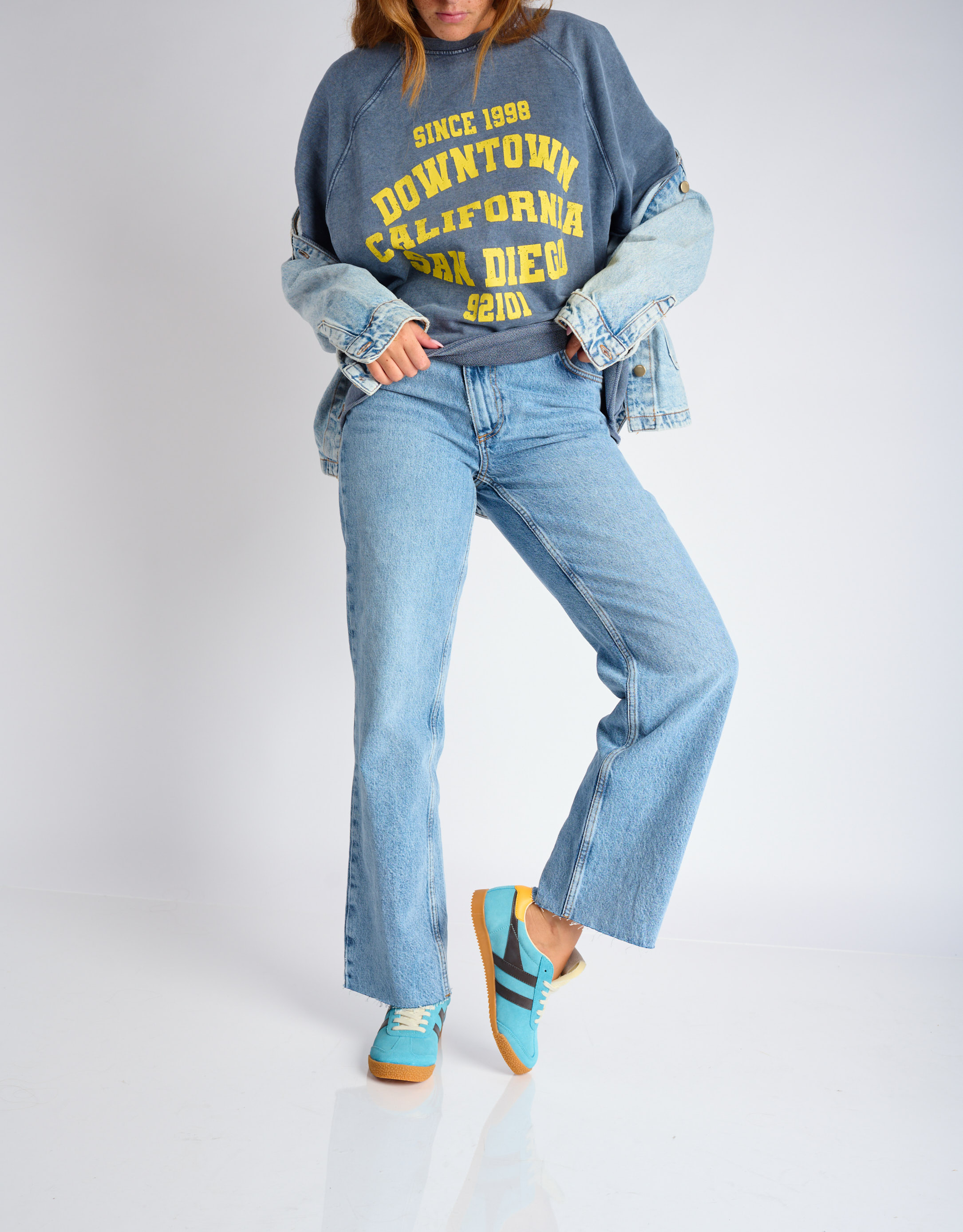 נעלי נשים - Gola - סניקרס ELAN צבעוני - תכלת2