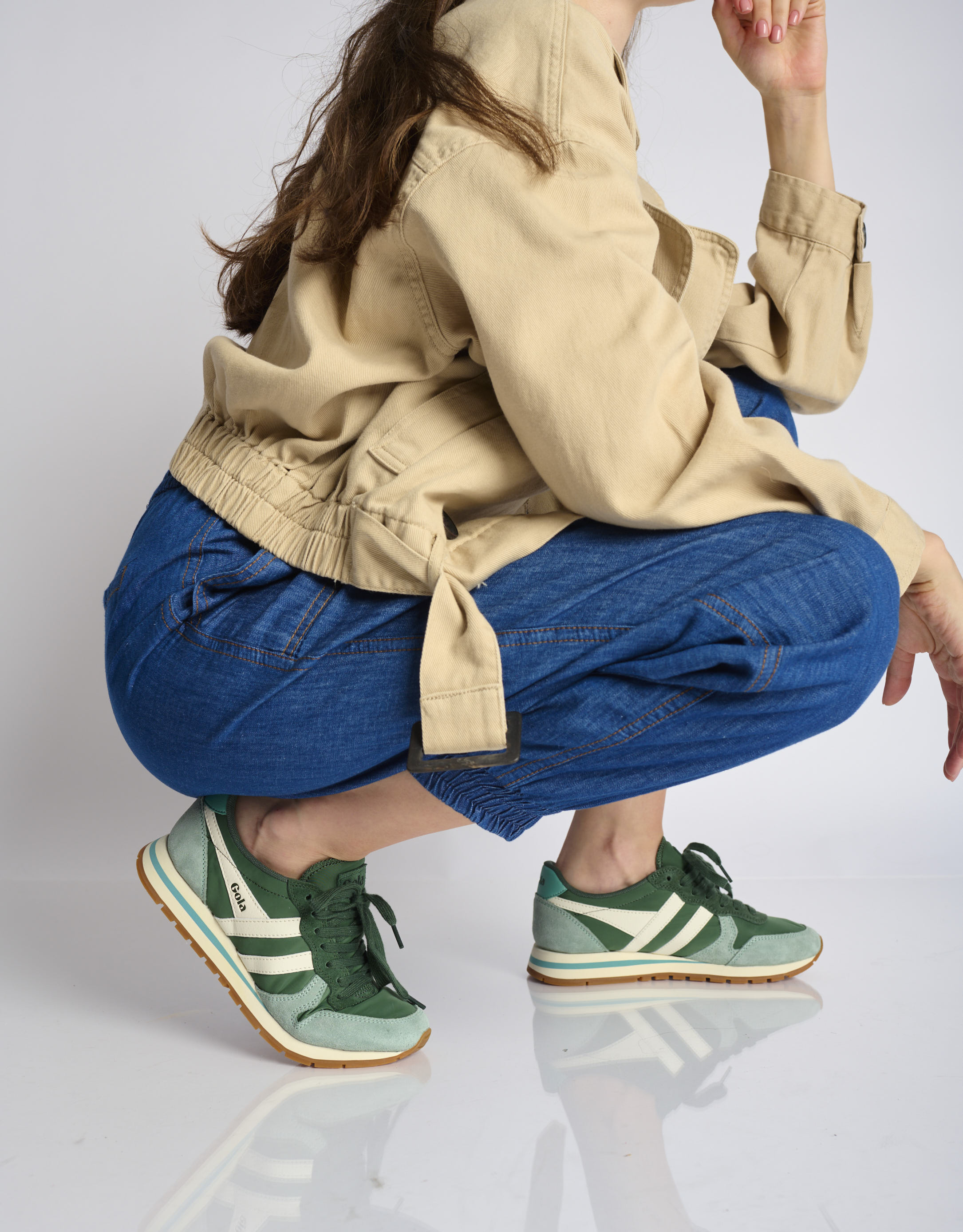 נעלי נשים - Gola - סניקרס DAYTONA CHUTE - ירוק1