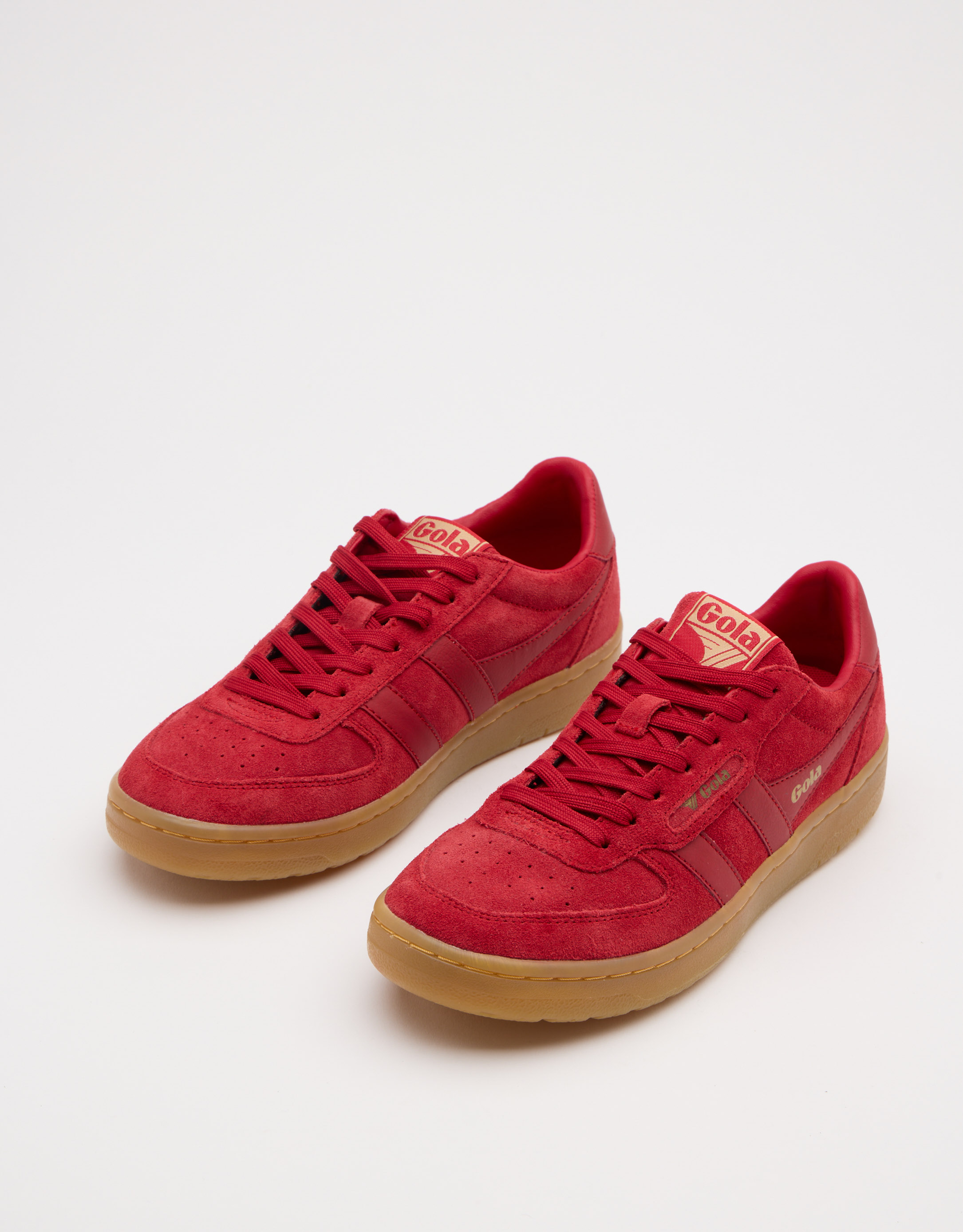 נעלי נשים - Gola - סניקרס זמש HAWK - אדום2