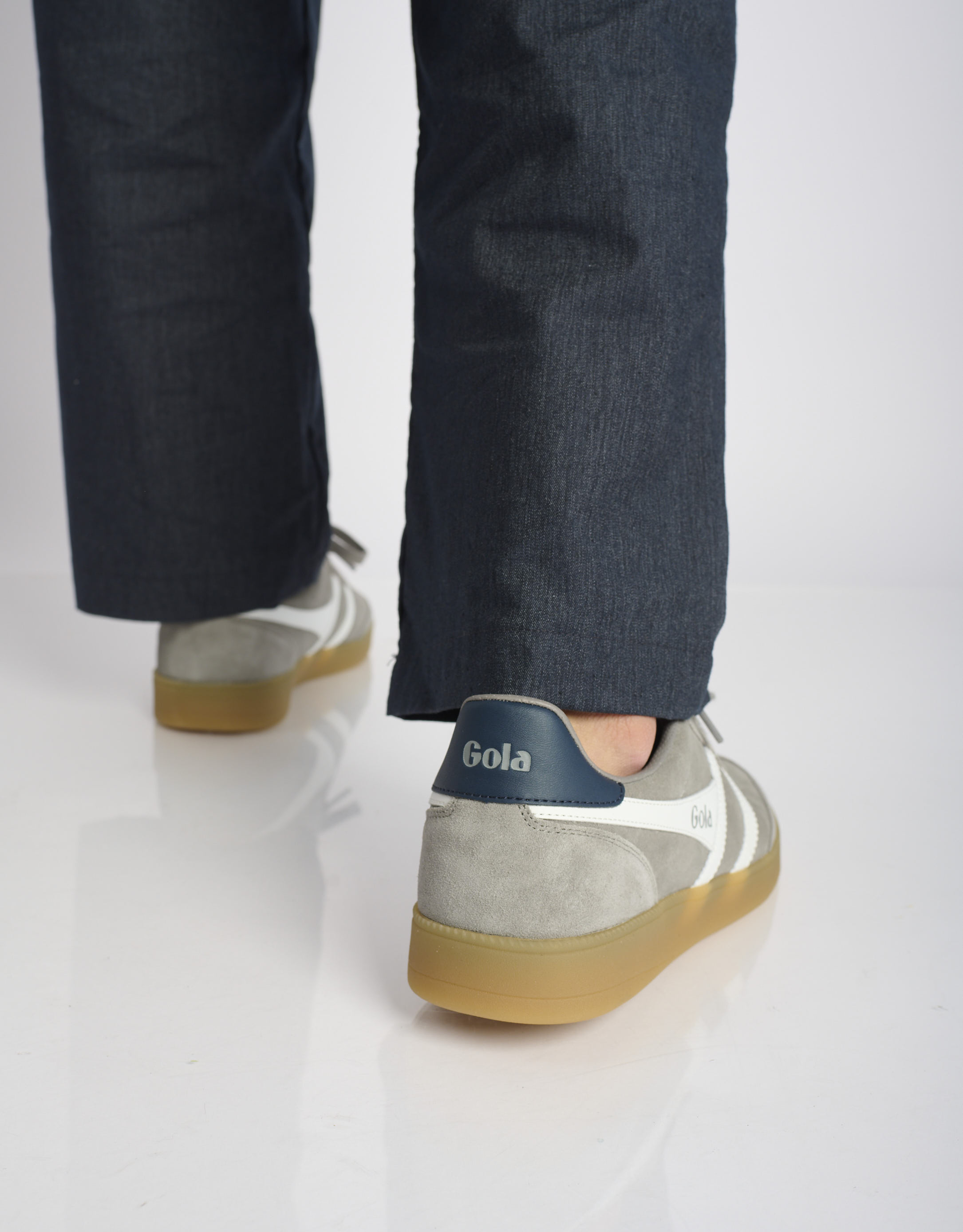 נעלי גברים - Gola - סניקרס זמש VIPER - אפור4