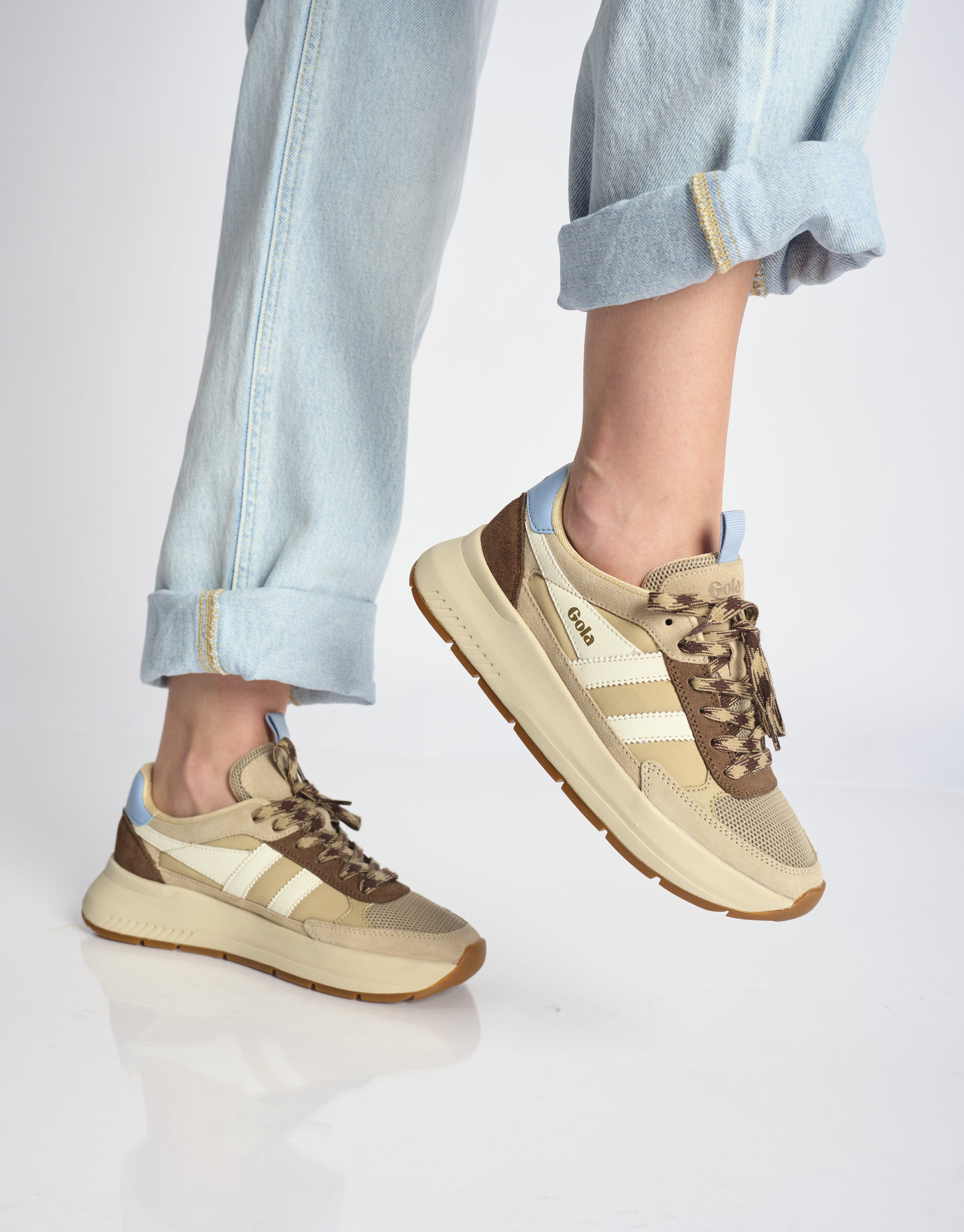 נעלי נשים - Gola - סניקרס PHOENIX - בז'1