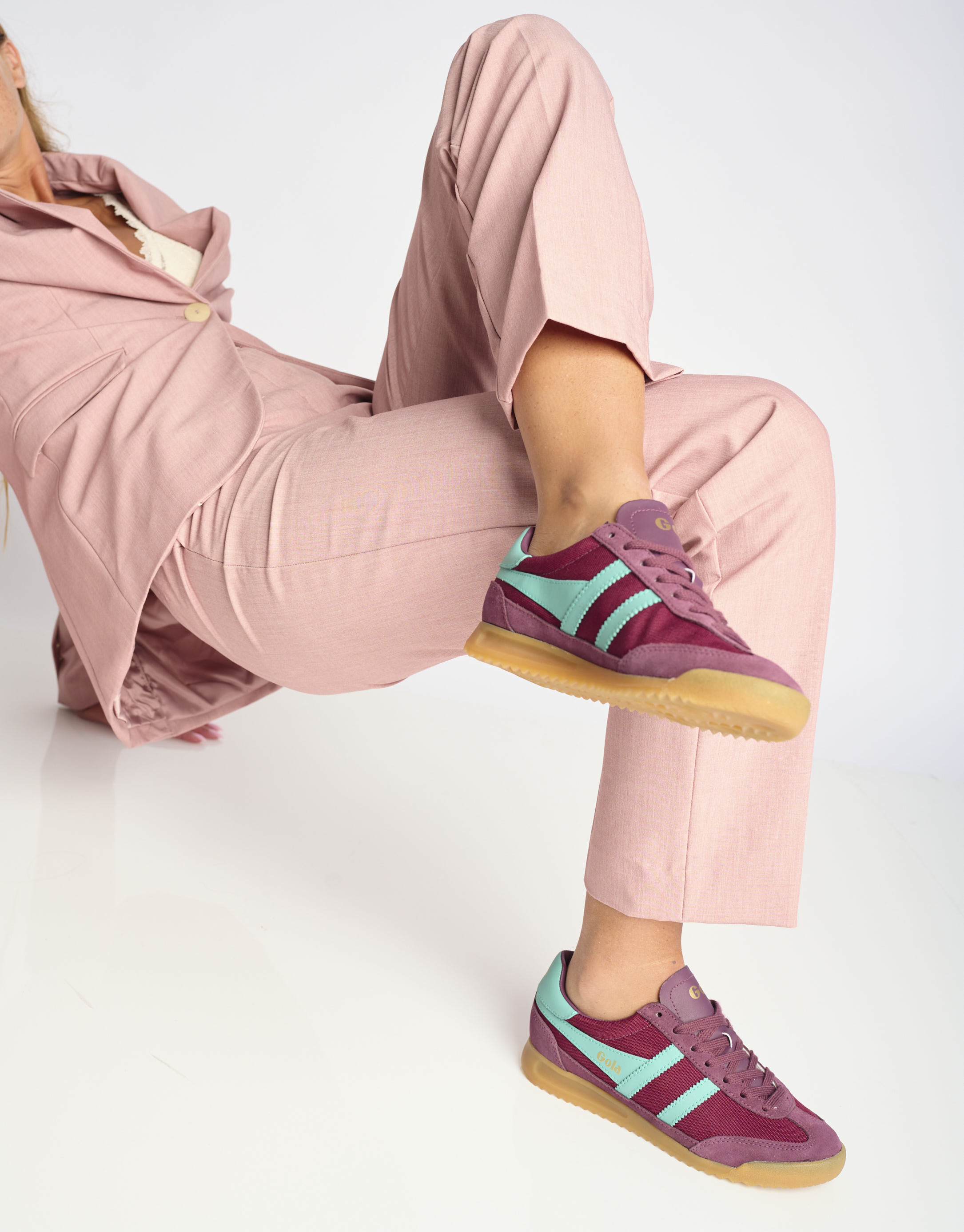 נעלי נשים - Gola - סניקרס TORNADO - בורדו1