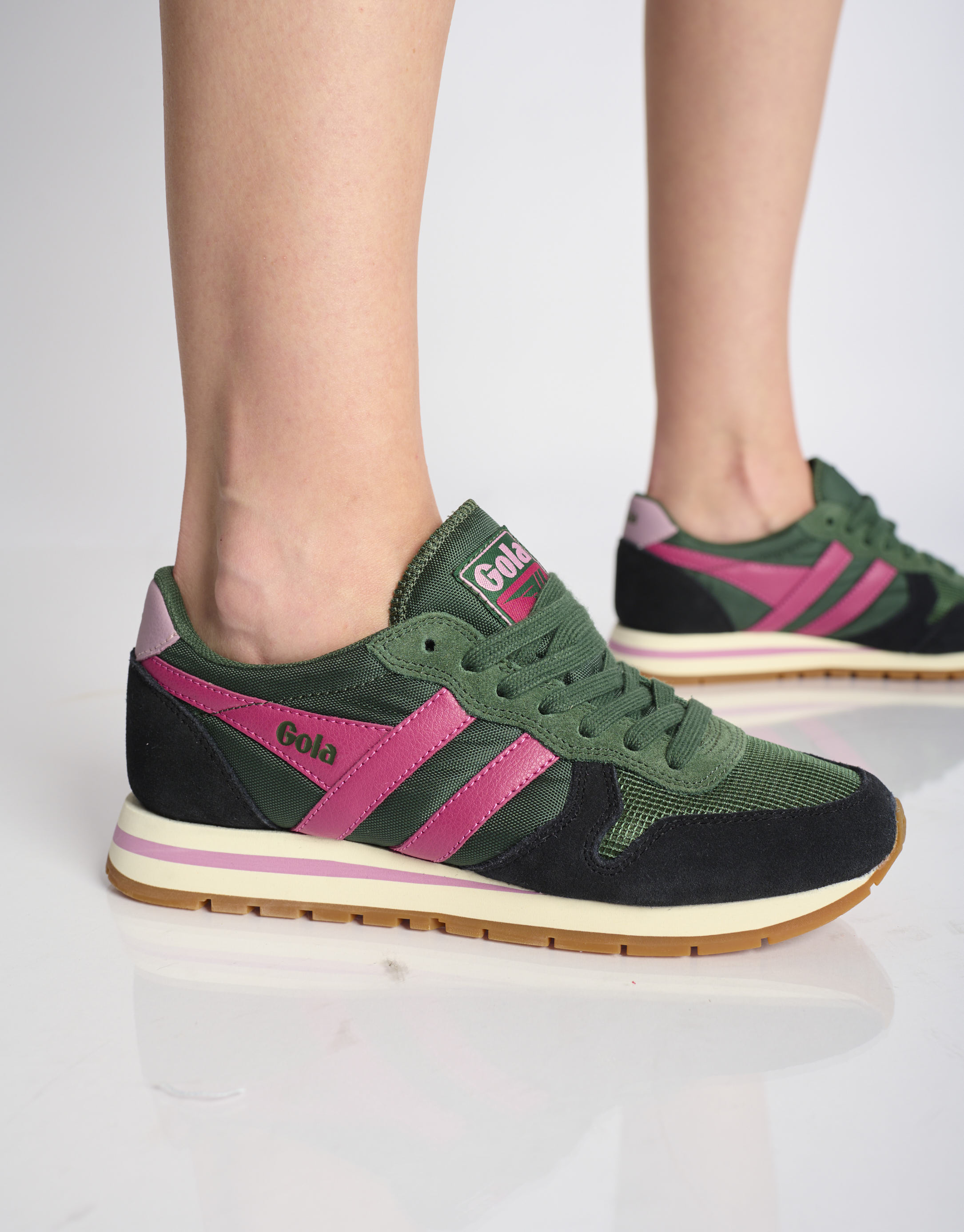 נעלי נשים - Gola - סניקרס DAYTONA - ירוק   ורוד2