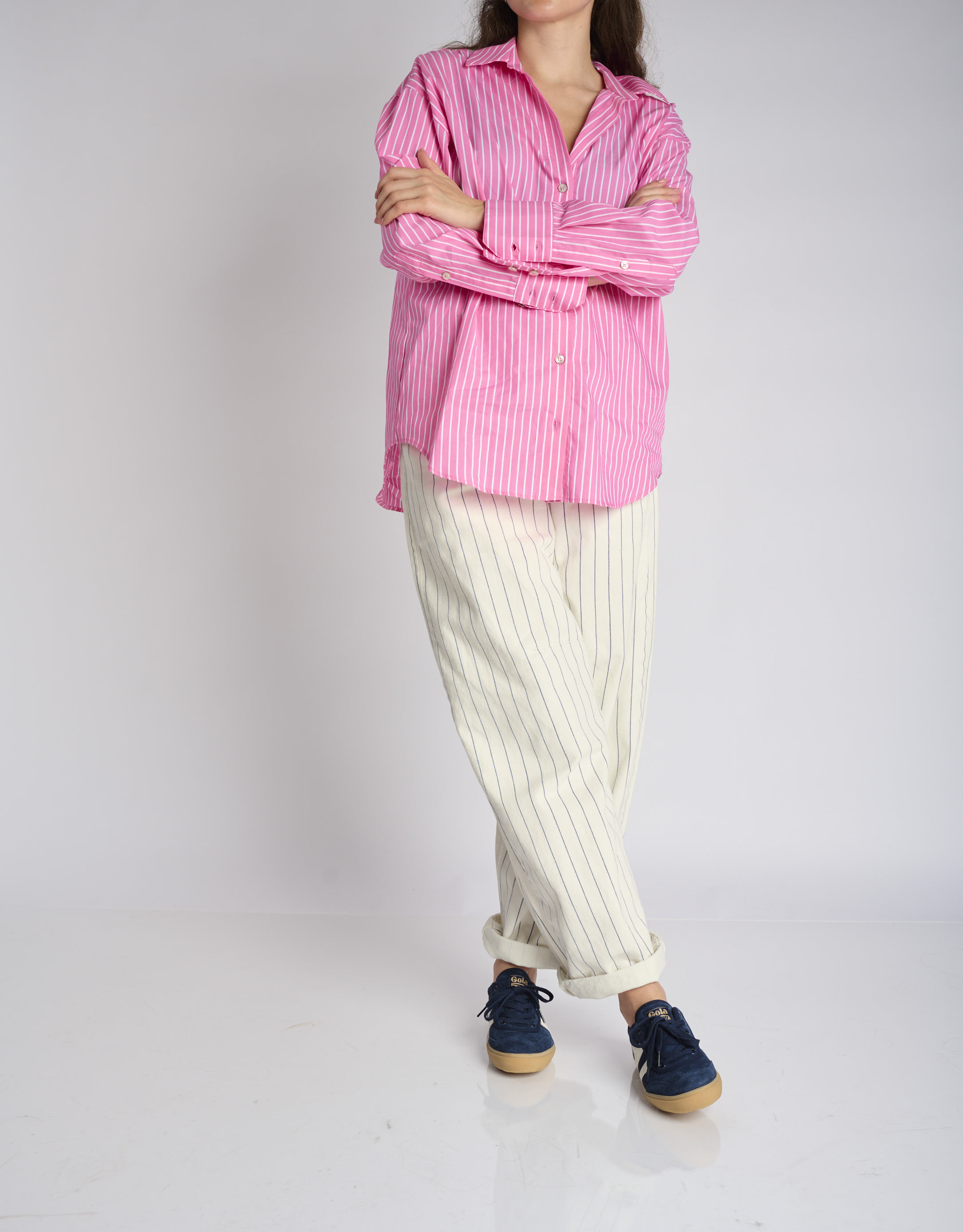 נעלי נשים - Gola - סניקרס זמש BADMINTON - כחול3