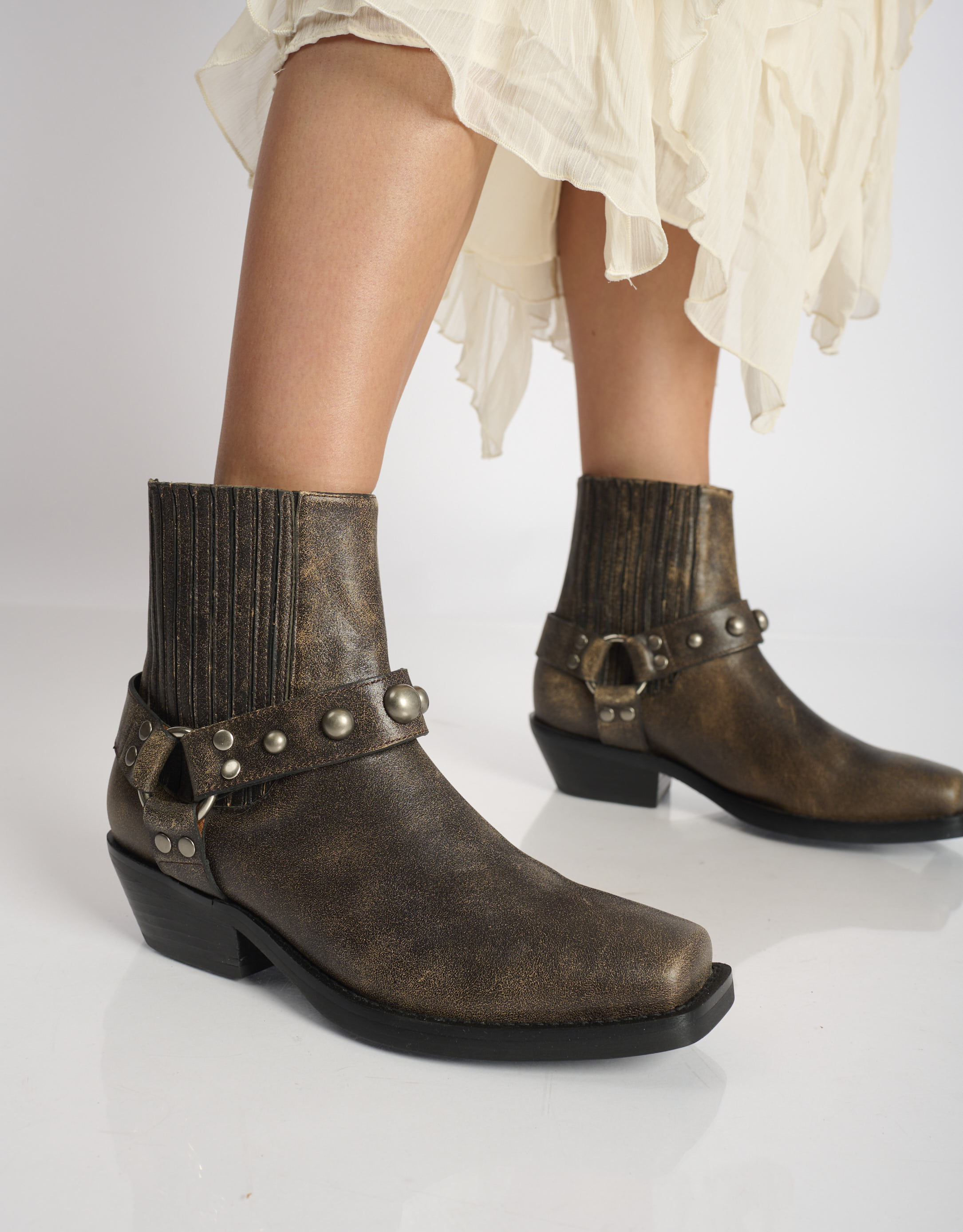 נעלי נשים -  - מגפוני בוקרים ANANDA - חום4