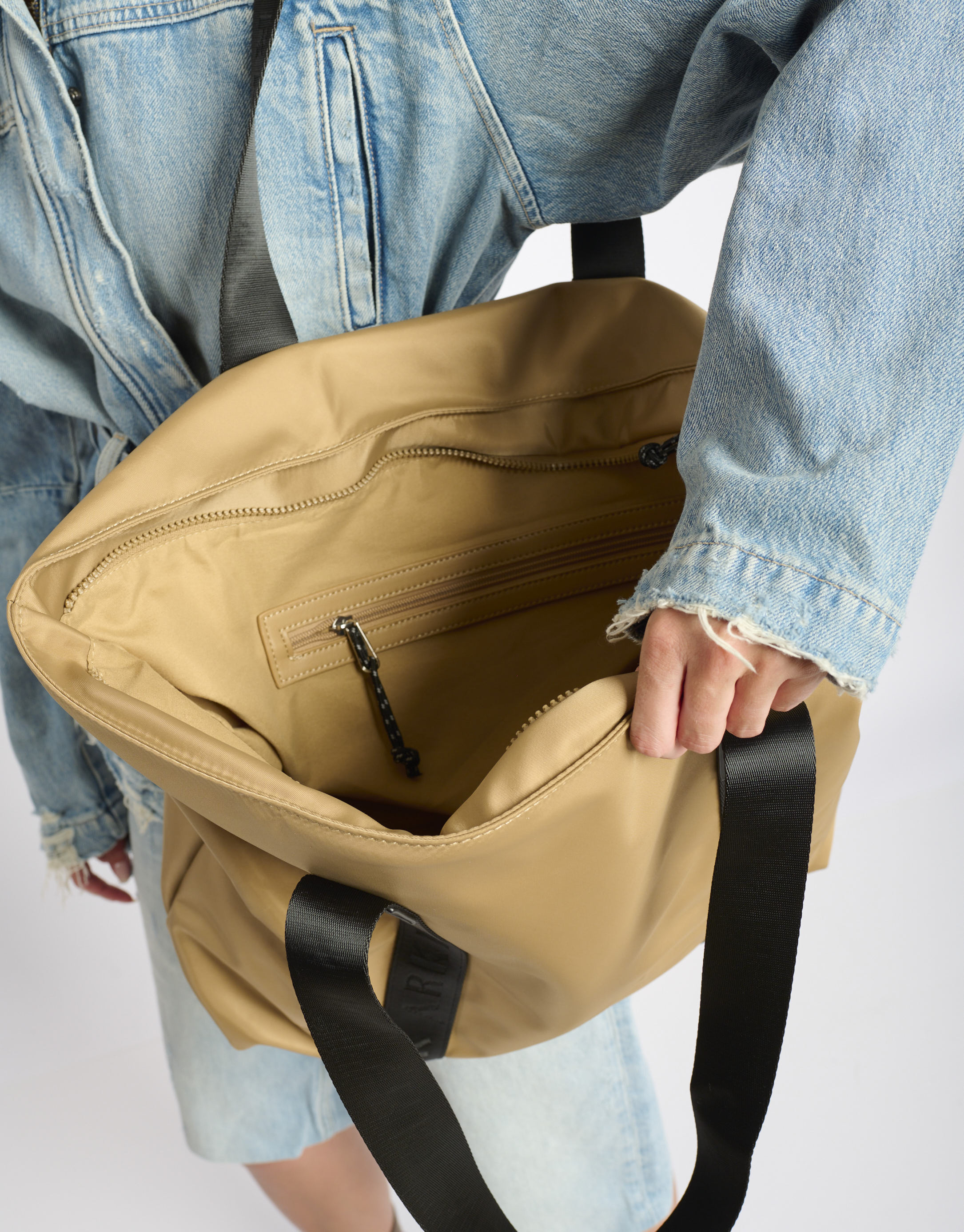 נעלי נשים - Arkk - תיק SHOPPER - בז'2