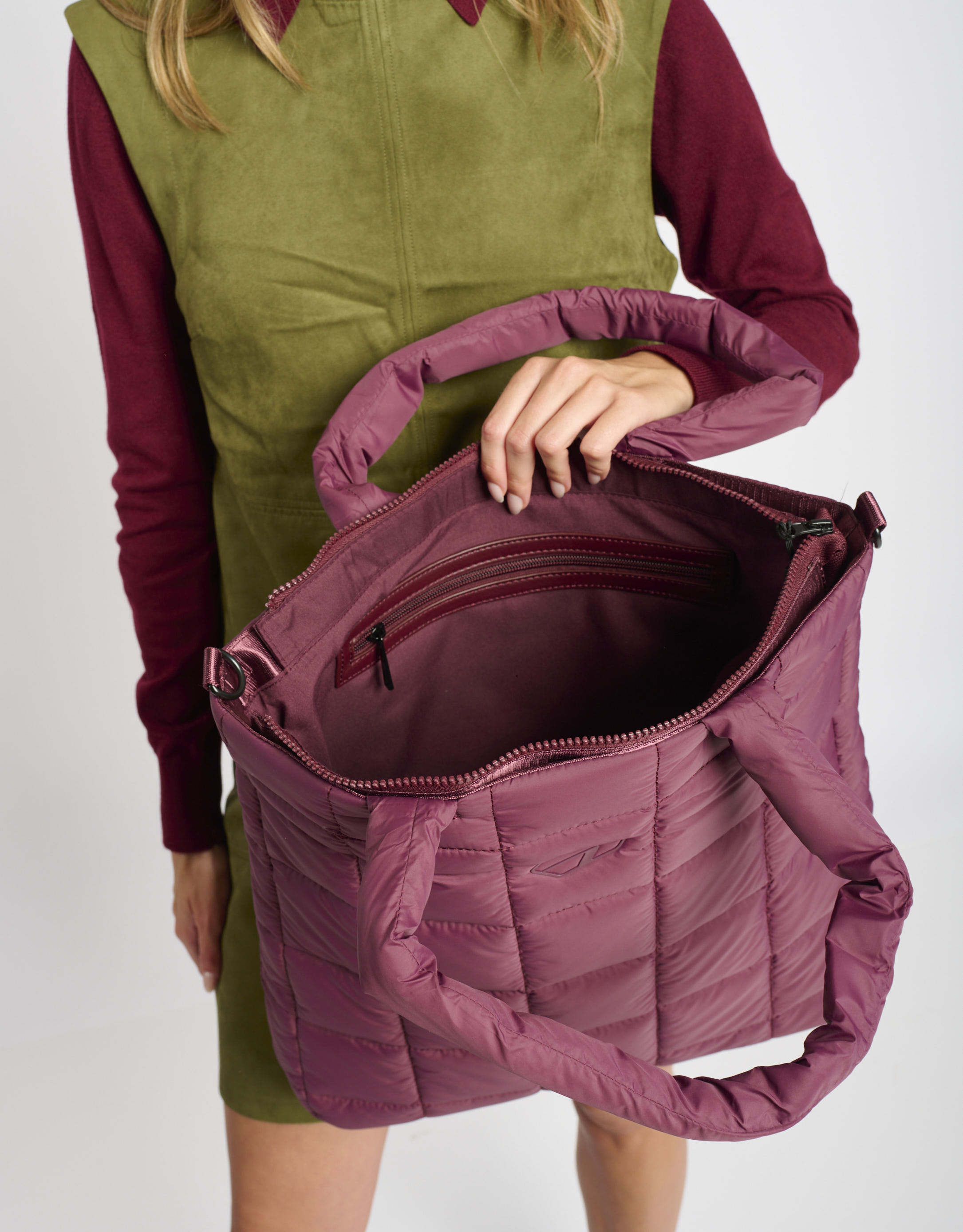 נעלי נשים - Arkk - תיק  PADDED SHOPPER - בורדו2