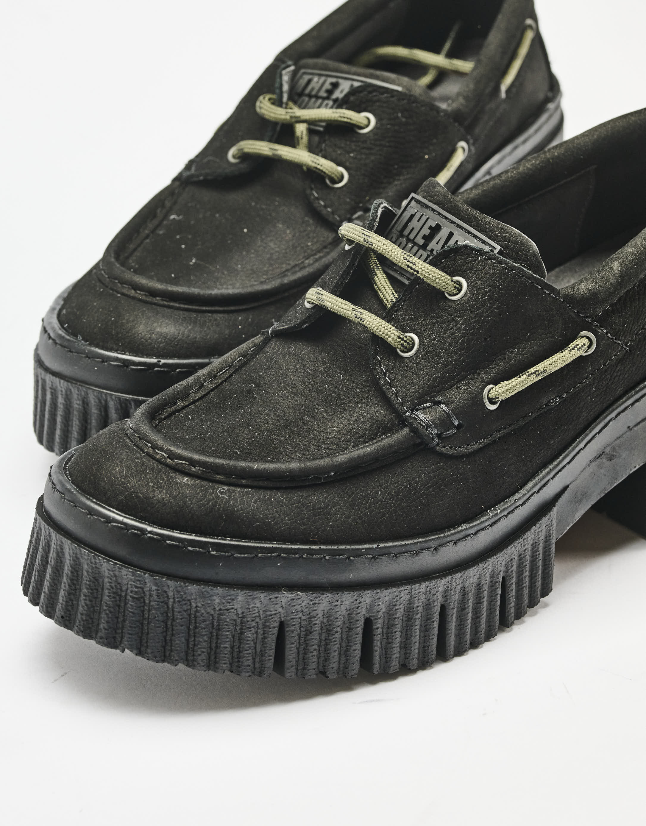 נעלי נשים - Art - נעלי מוקסין עם שרוך YORK - שחור2