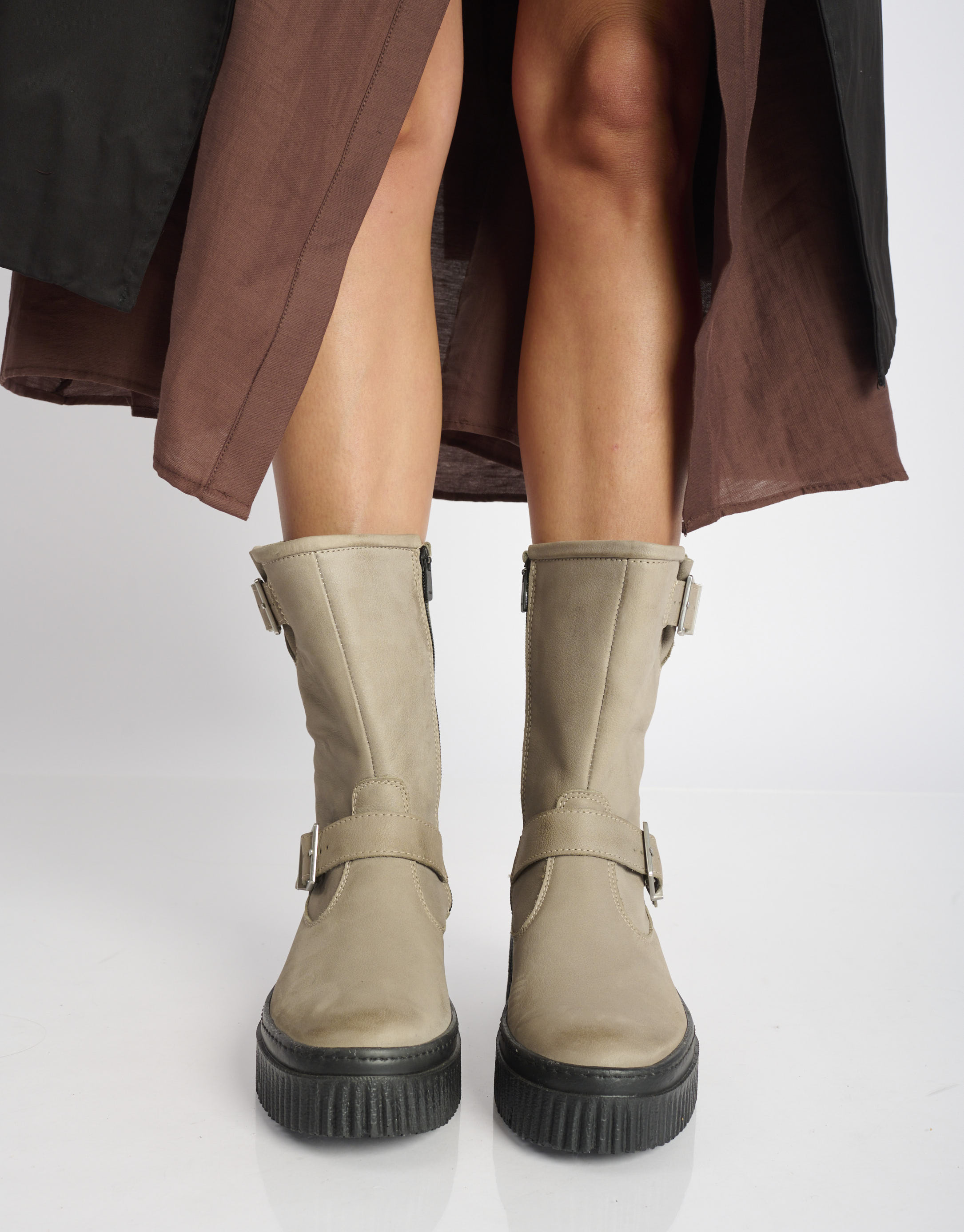 נעלי נשים - Art - מגפי פלרטפורמה YORK - אפור3