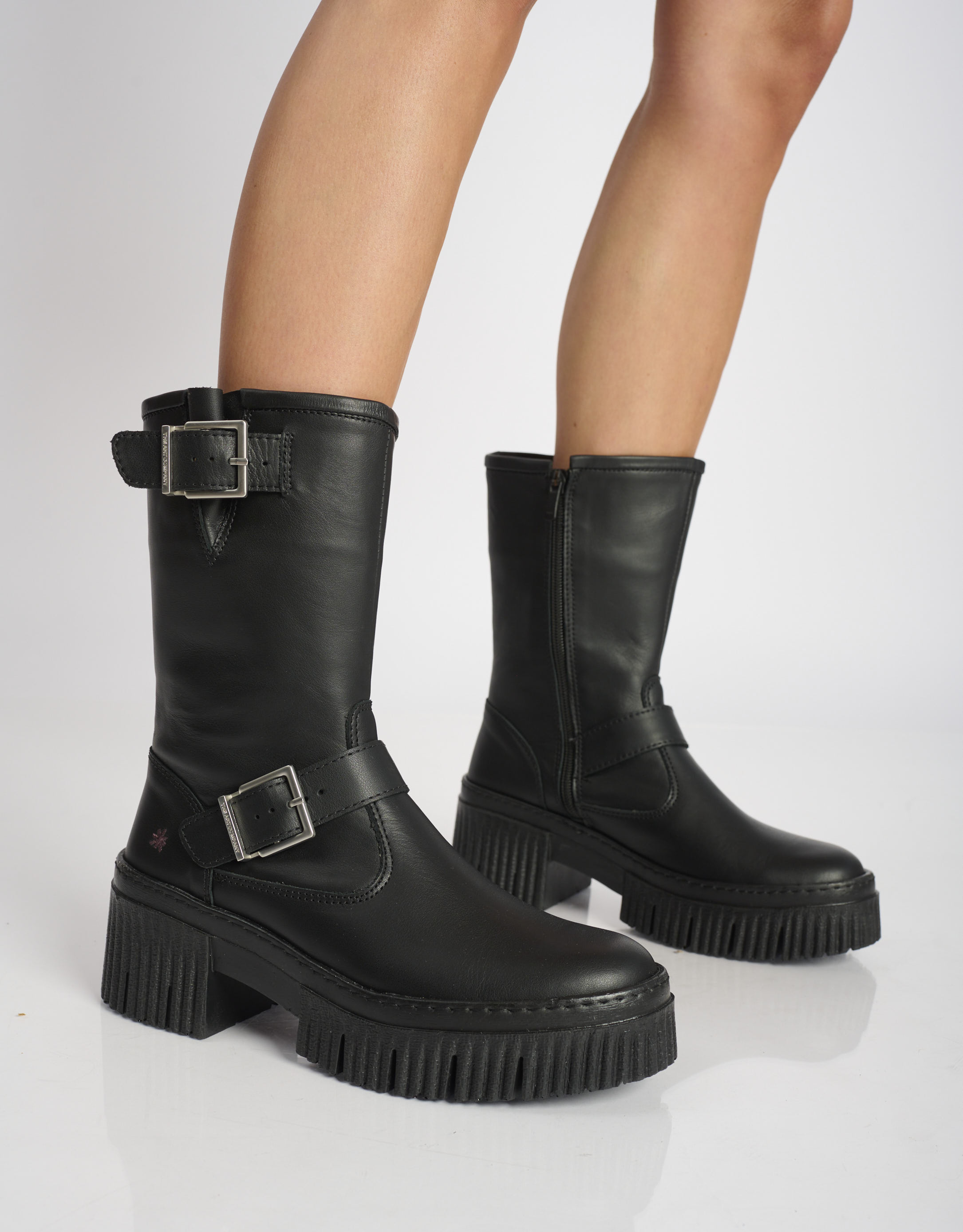 נעלי נשים - Art - מגפי פלרטפורמה YORK - שחור3