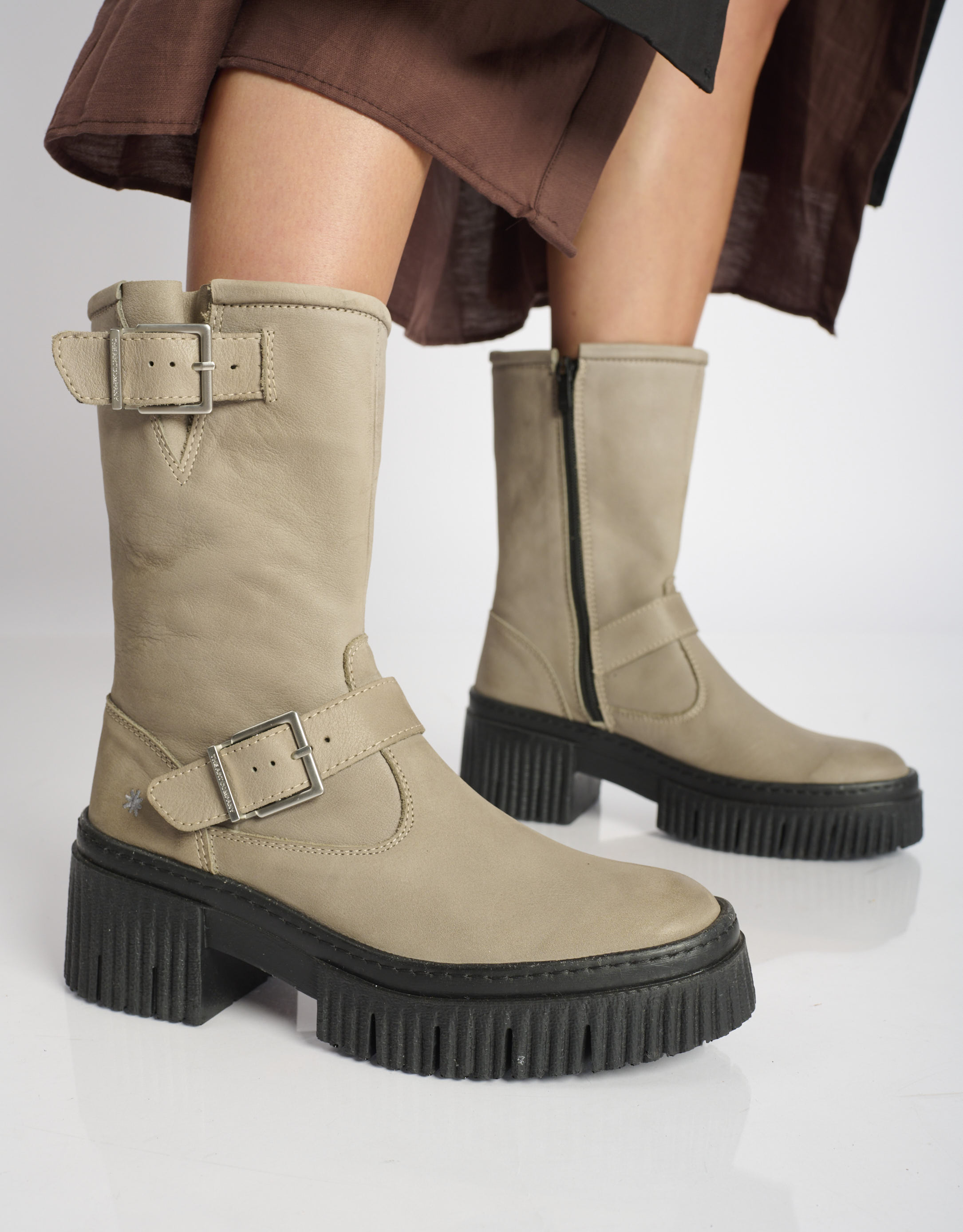 נעלי נשים - Art - מגפי פלרטפורמה YORK - אפור4