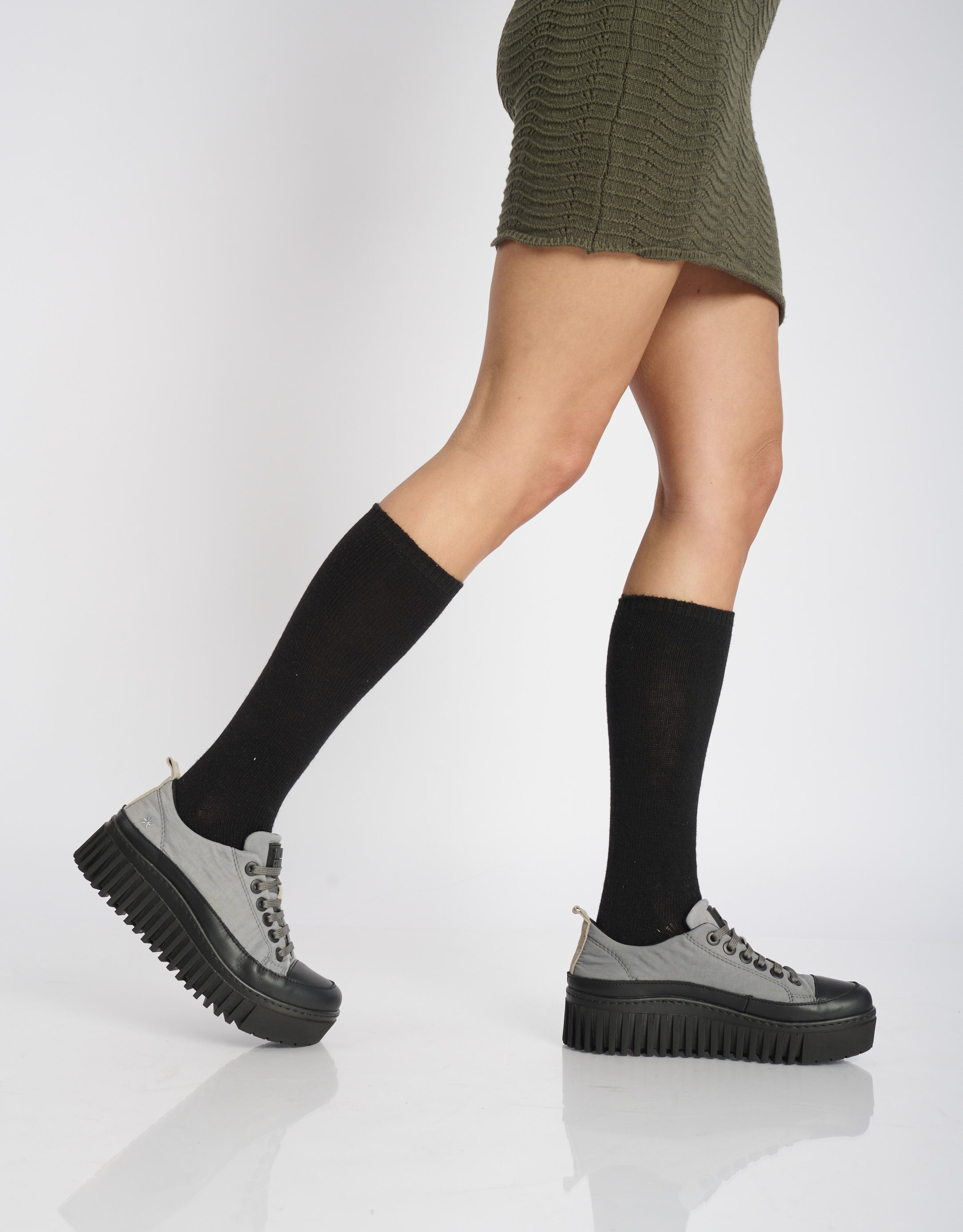 נעלי נשים - Art - נעלי שרוכים BRIGHTON - אפור1