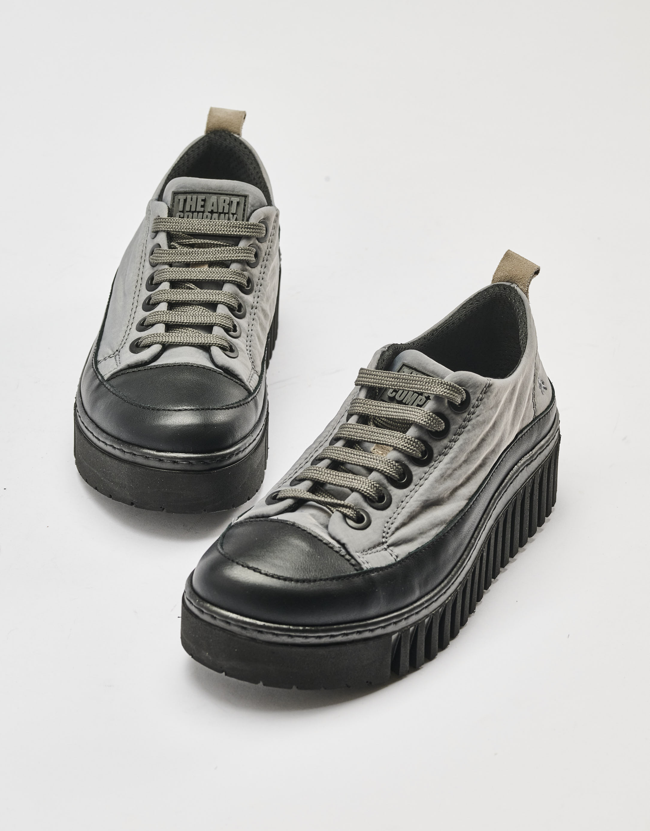 נעלי נשים - Art - נעלי שרוכים BRIGHTON - אפור2