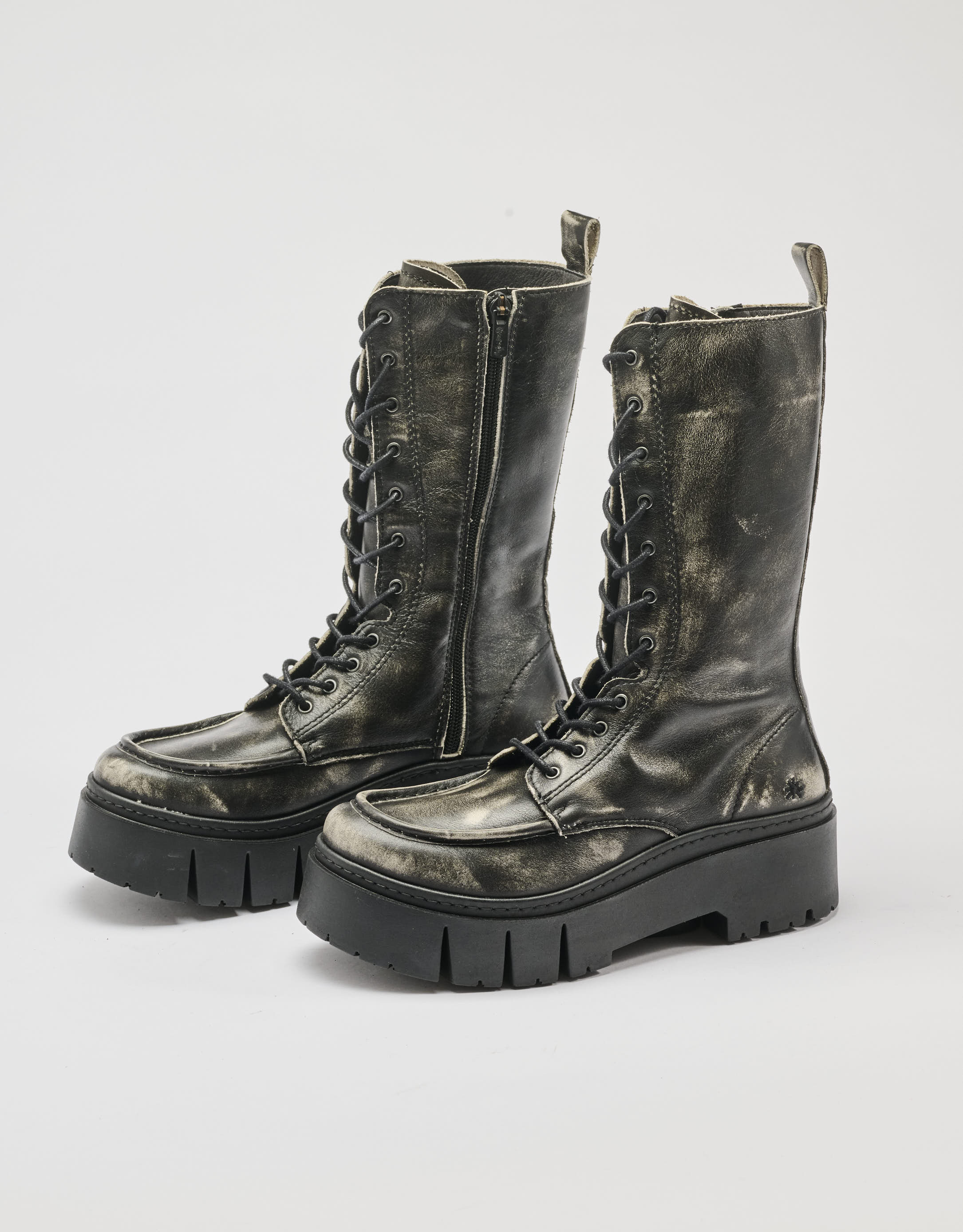 נעלי נשים - Art - מגפיים עם שרוכים LEEDS - שחור מיוחד2