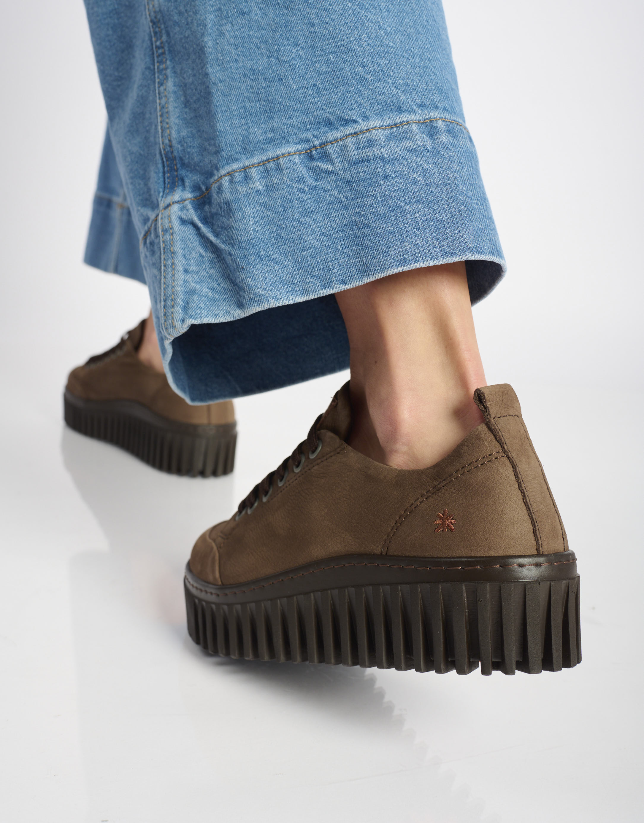 נעלי נשים - Art - נעלי עור שרוכים BRIGHTON - חום3