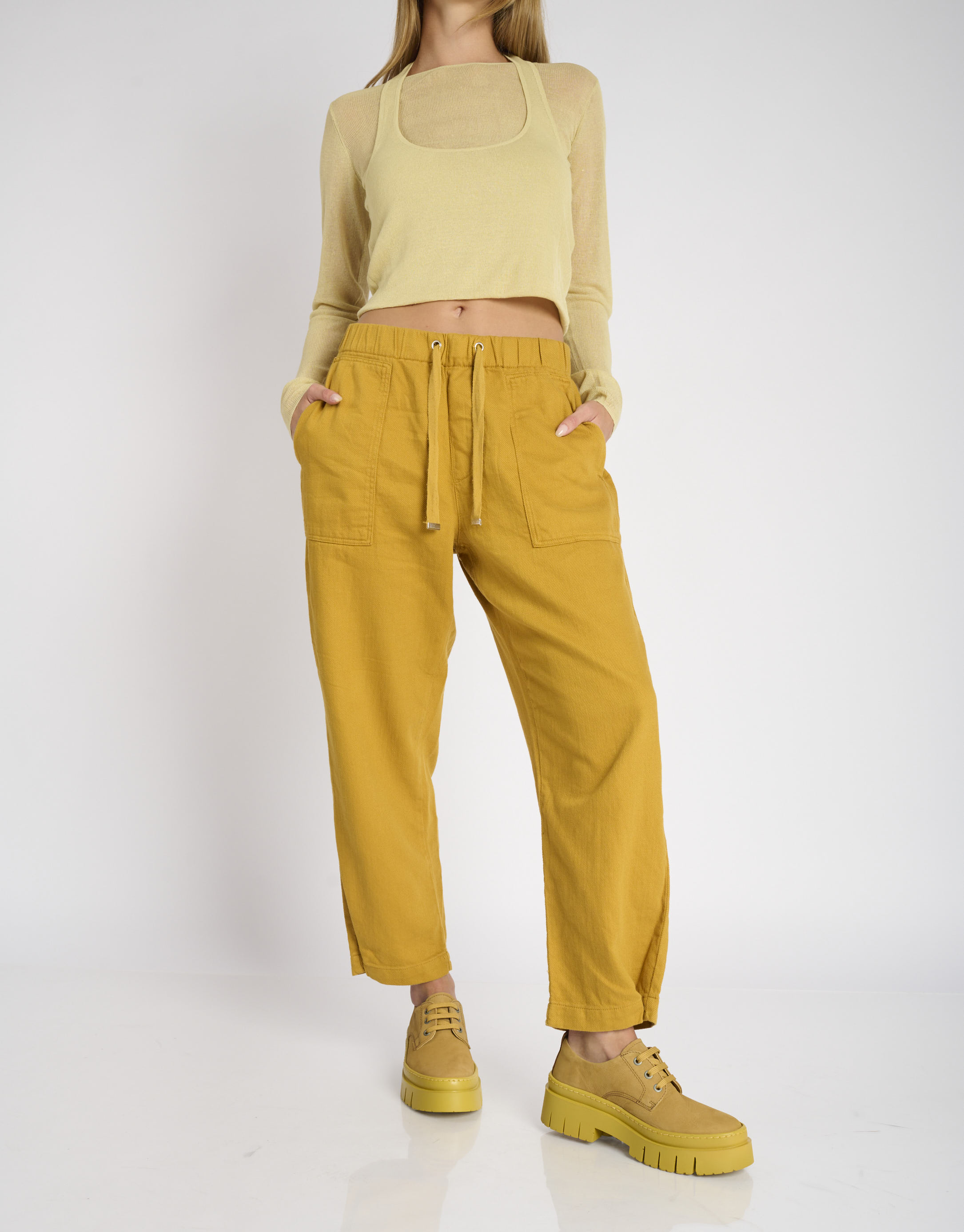 נעלי נשים - Art - נעלי פלטפורמה AMBERES - חרדל2