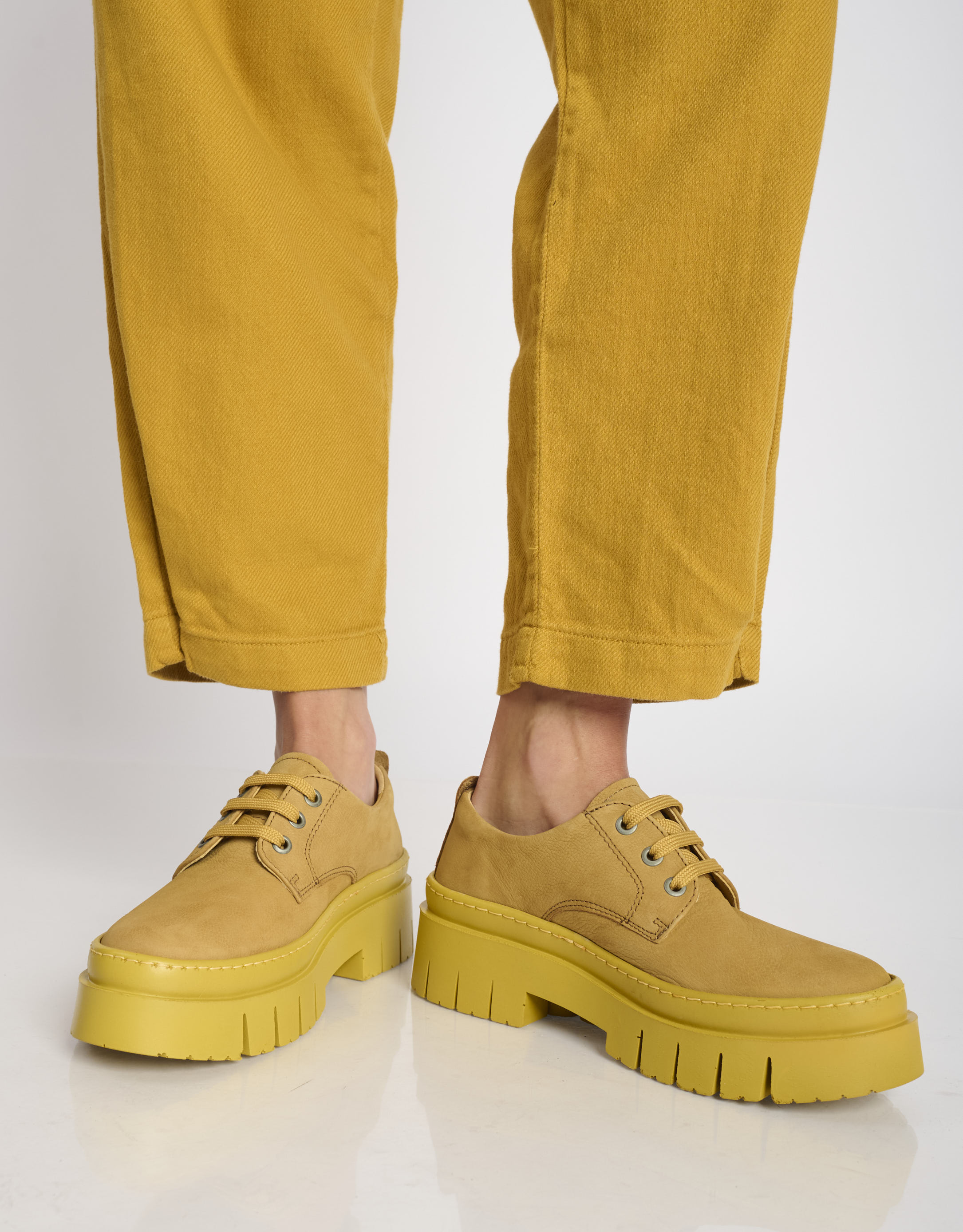 נעלי נשים - Art - נעלי פלטפורמה AMBERES - חרדל4