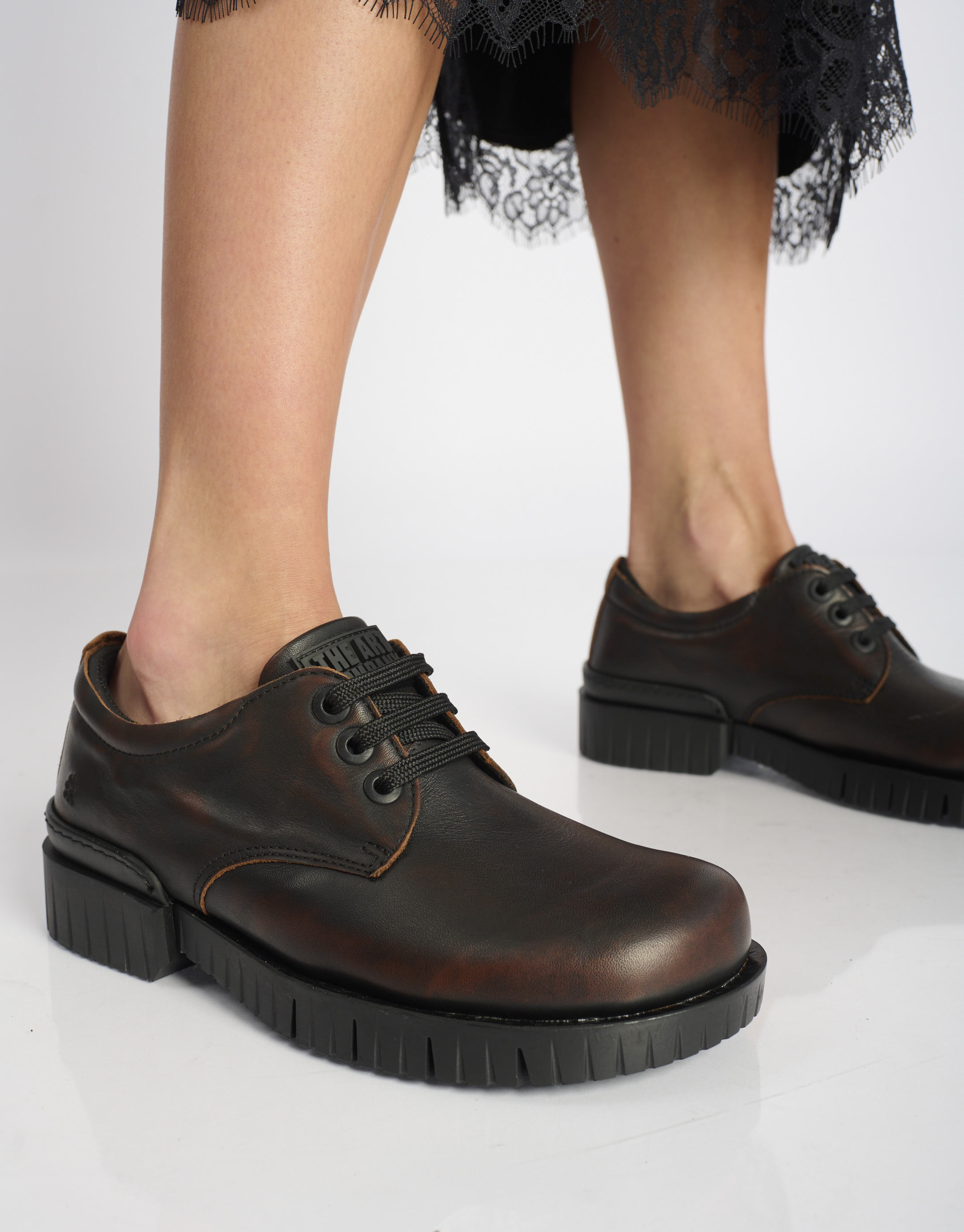 נעלי נשים - Art - נעליים עם שרוכים OXFORD - חום4