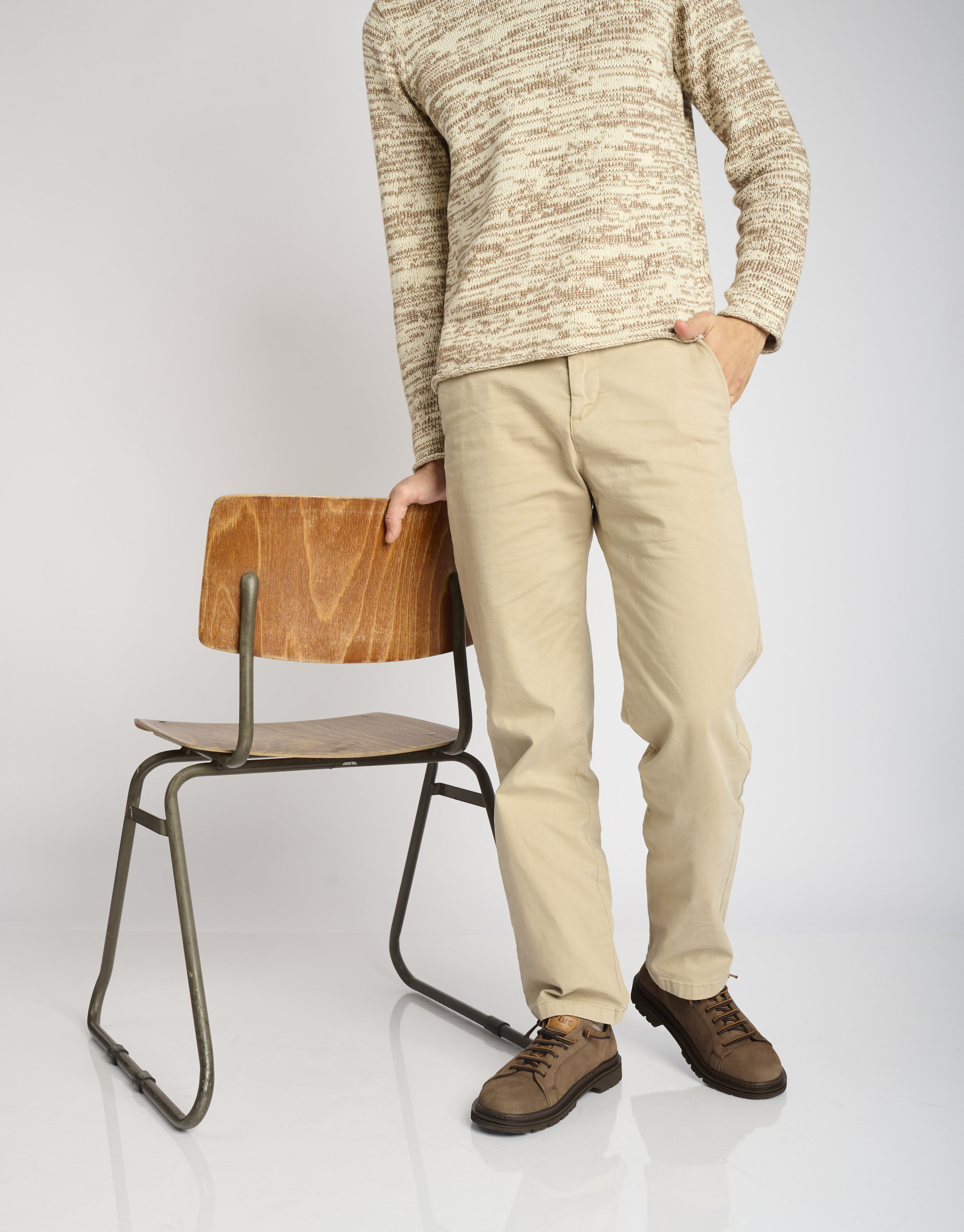 נעלי גברים - Art - נעלי עור BIRMINGHAM - חום כהה1