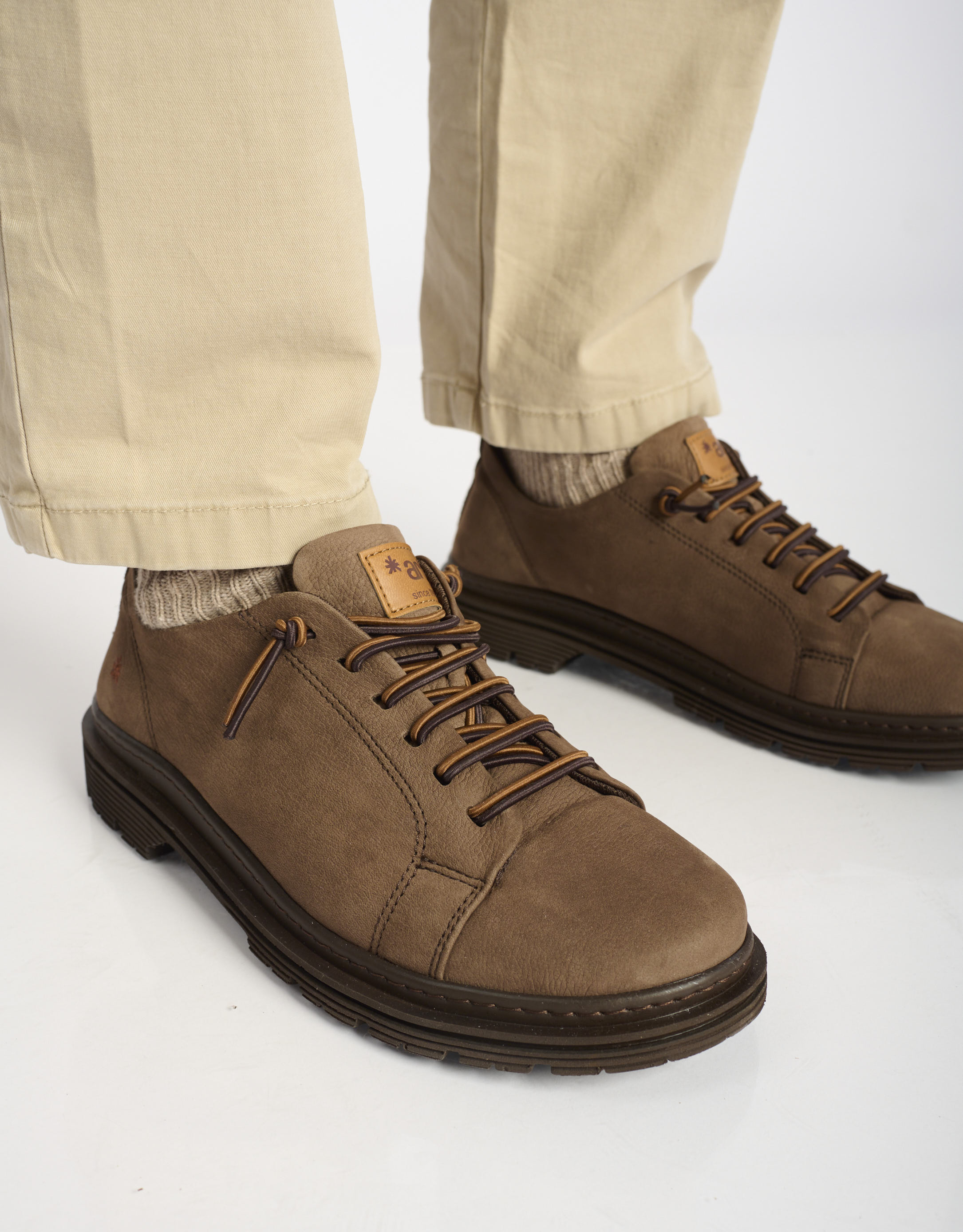 נעלי גברים - Art - נעלי עור BIRMINGHAM - חום כהה3