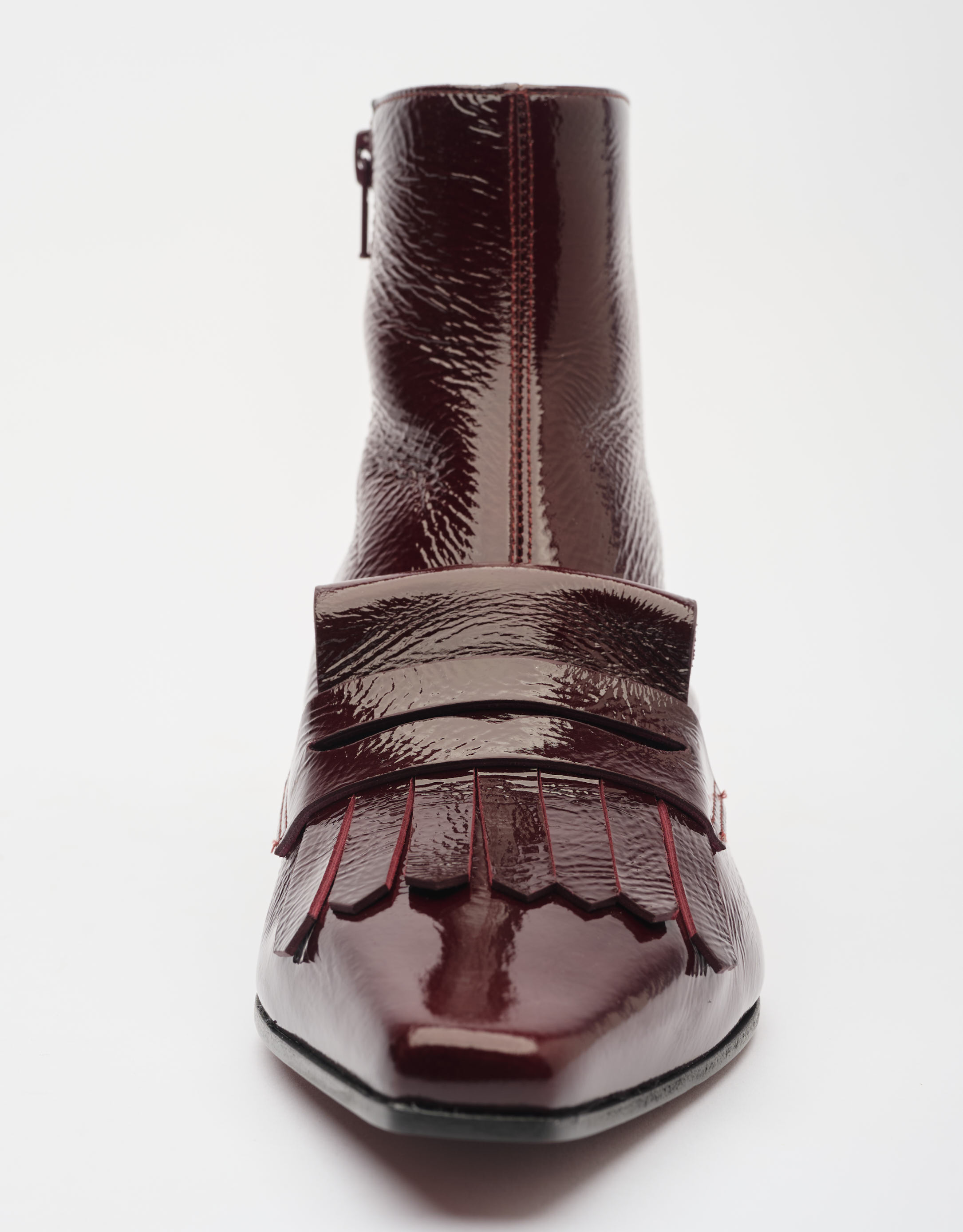 נעלי נשים - Chie Mihara - מגפונים שטוחים GATUSA - בורדו1