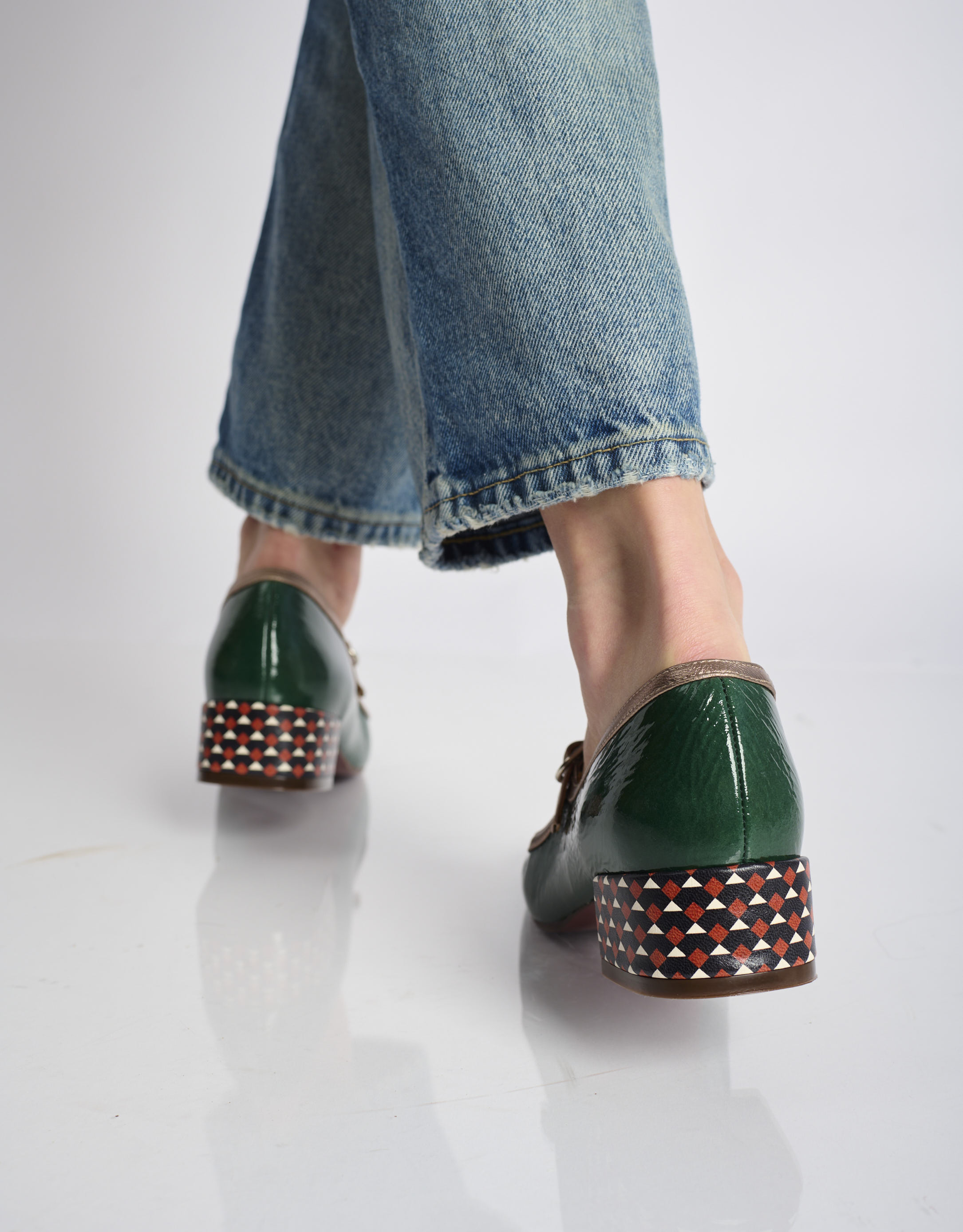 נעלי נשים - Chie Mihara - נעלי בובה IDAN - ירוק4