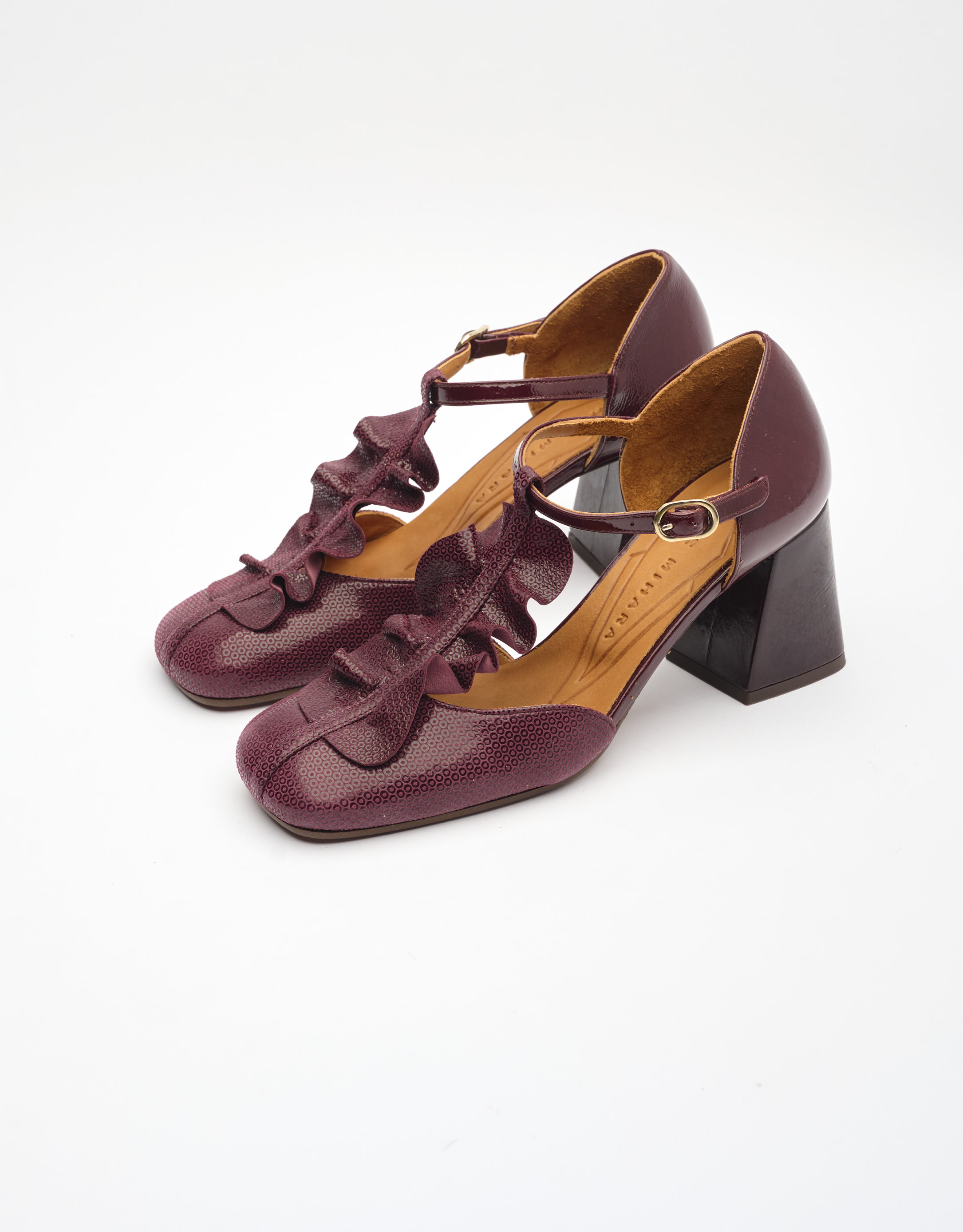 נעלי נשים - Chie Mihara - נעלי עקב SWAN - בורדו2