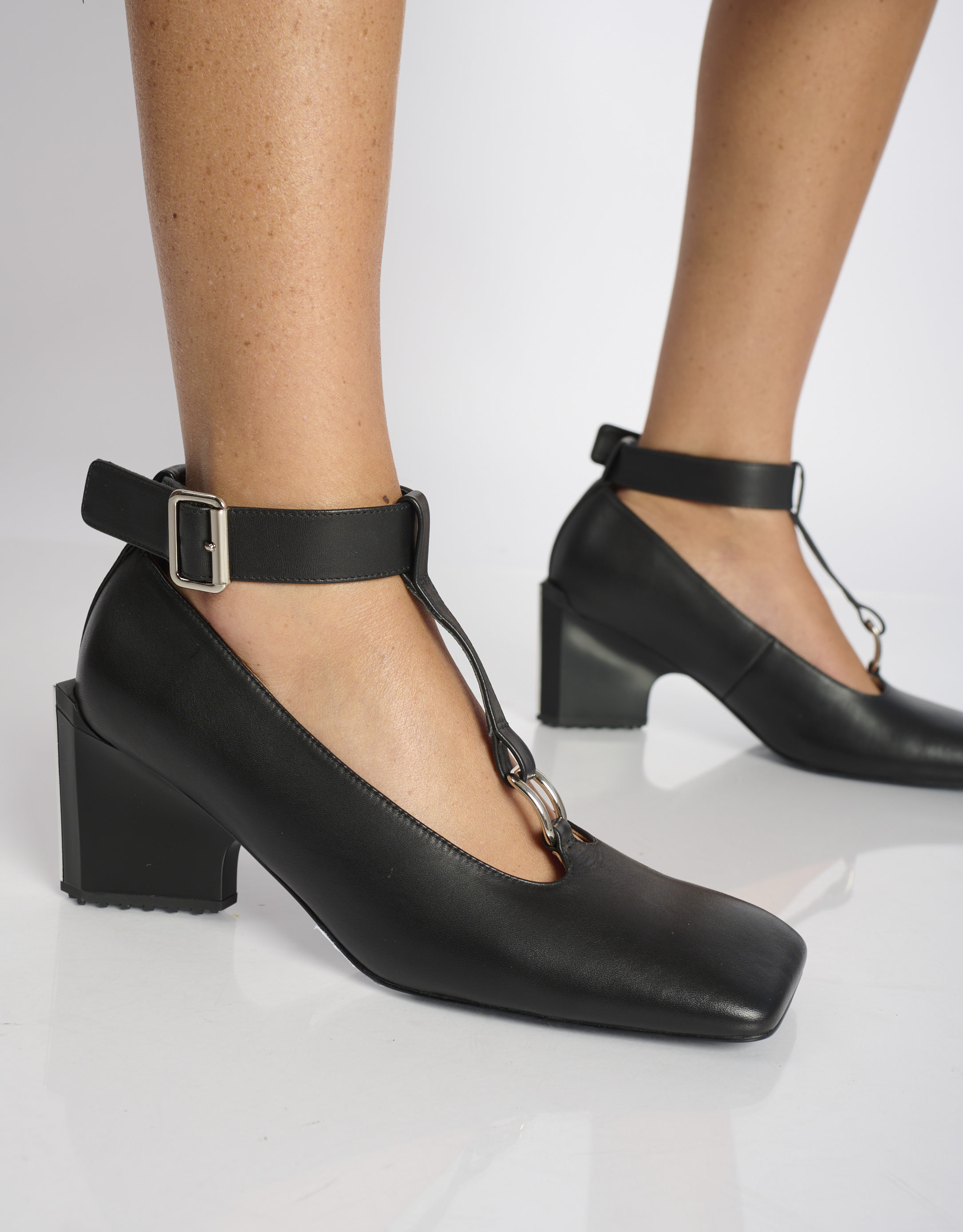 נעלי נשים - 4CCCCEES - נעלי עקב MIRROR THEA - שחור1