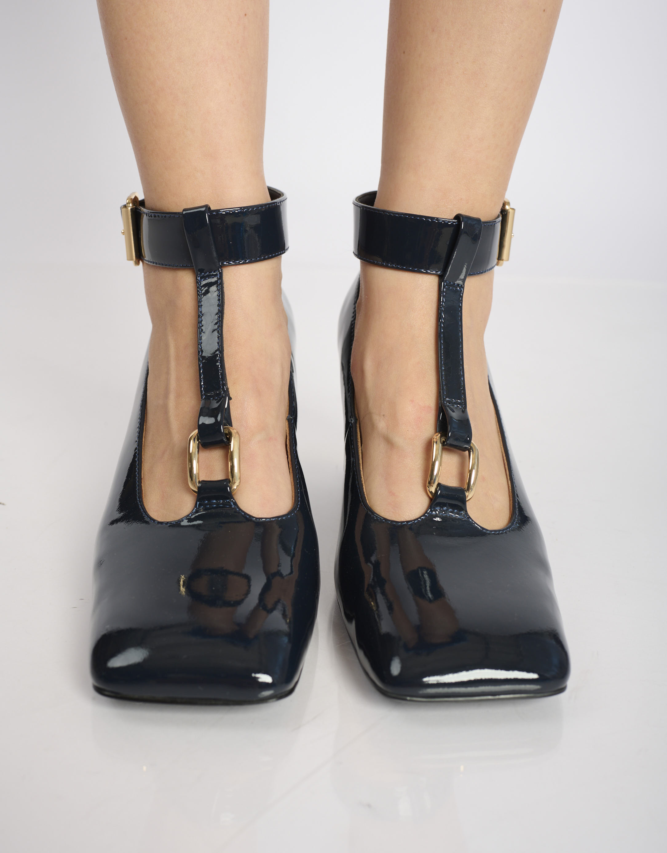 נעלי נשים - 4CCCCEES - נעלי עקב MIRROR THEA - כחול2