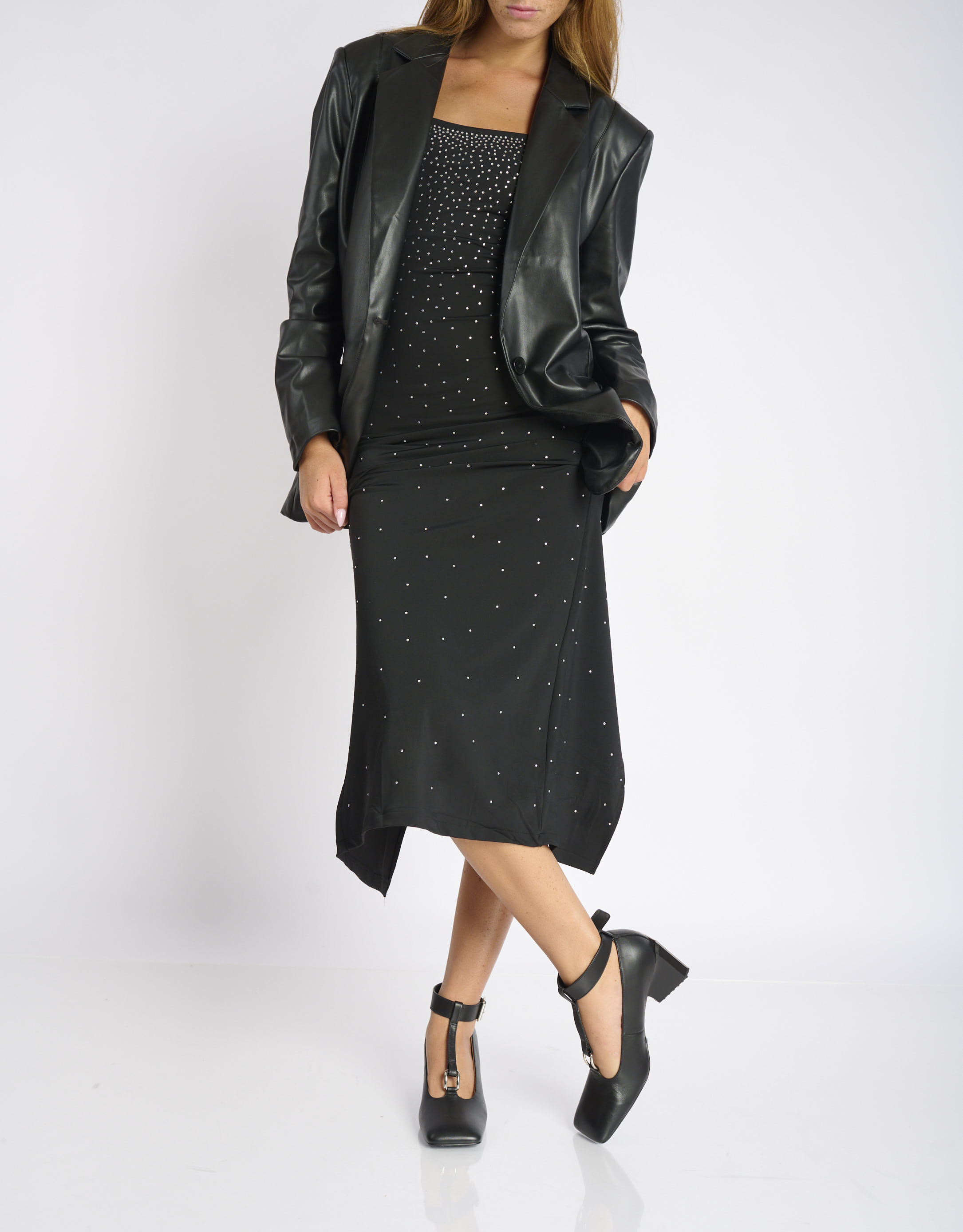 נעלי נשים - 4CCCCEES - נעלי עקב MIRROR THEA - שחור2