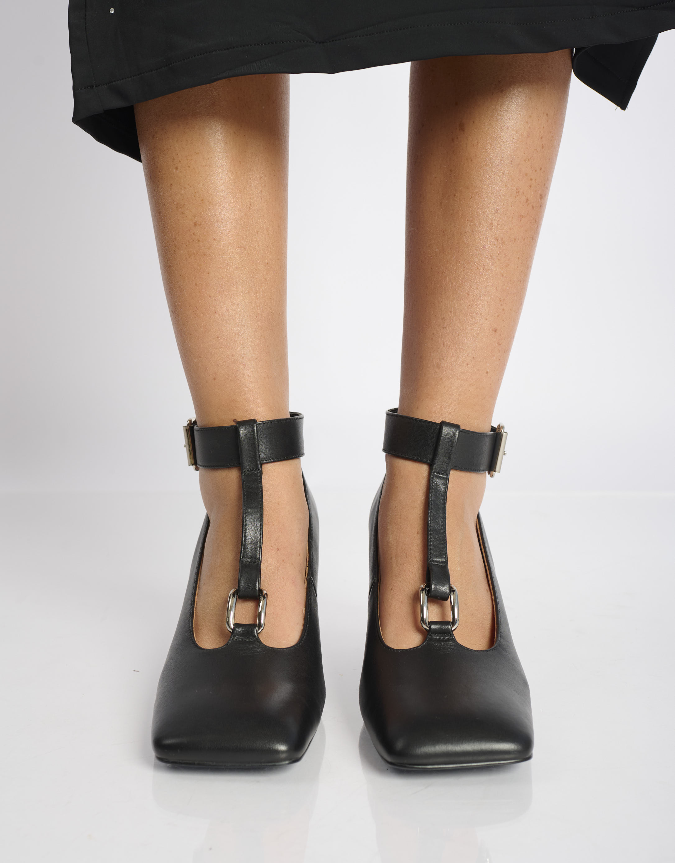 נעלי נשים - 4CCCCEES - נעלי עקב MIRROR THEA - שחור3