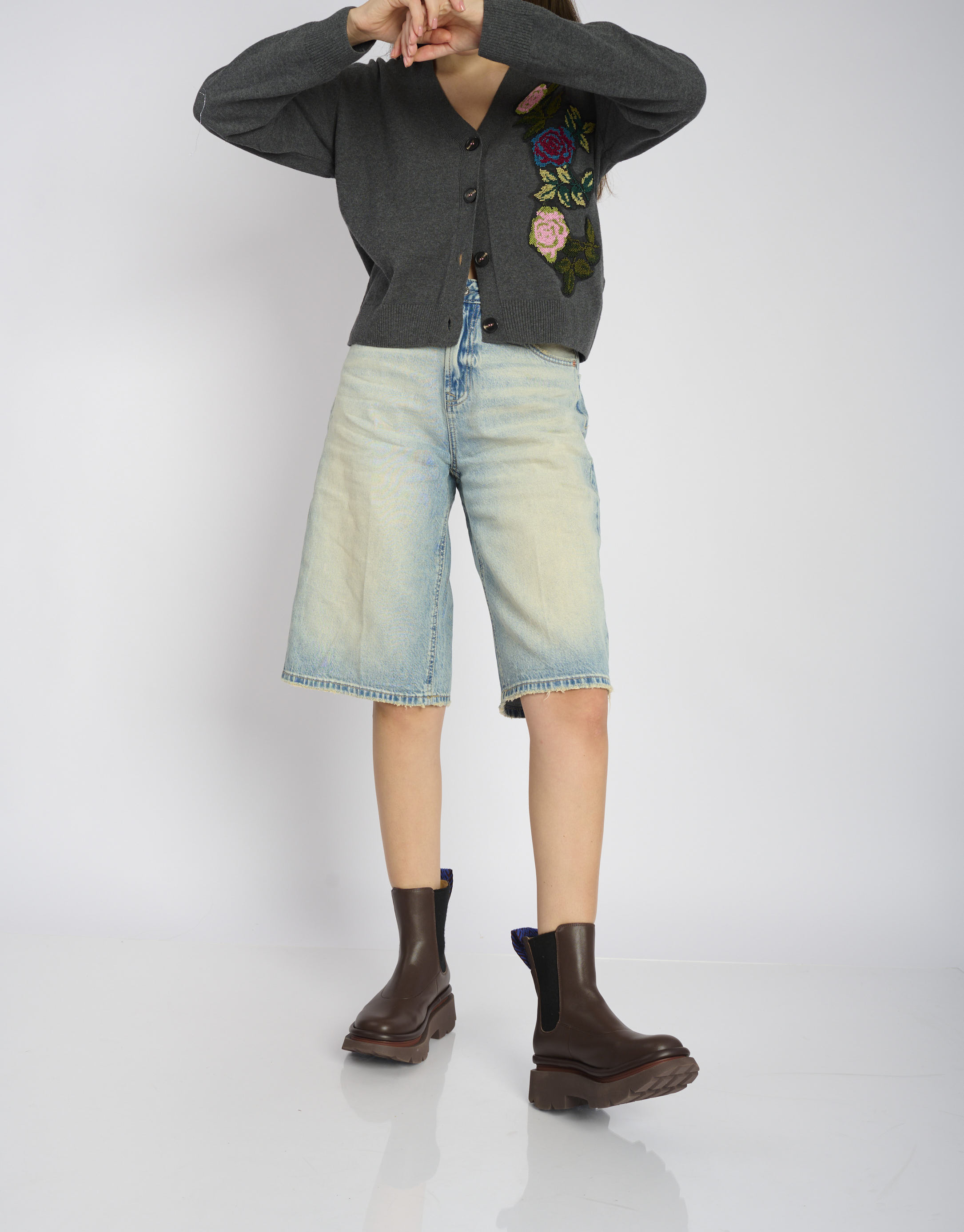 נעלי נשים - 4CCCCEES - מגפוני צ'לסי CRUNCH - חום2