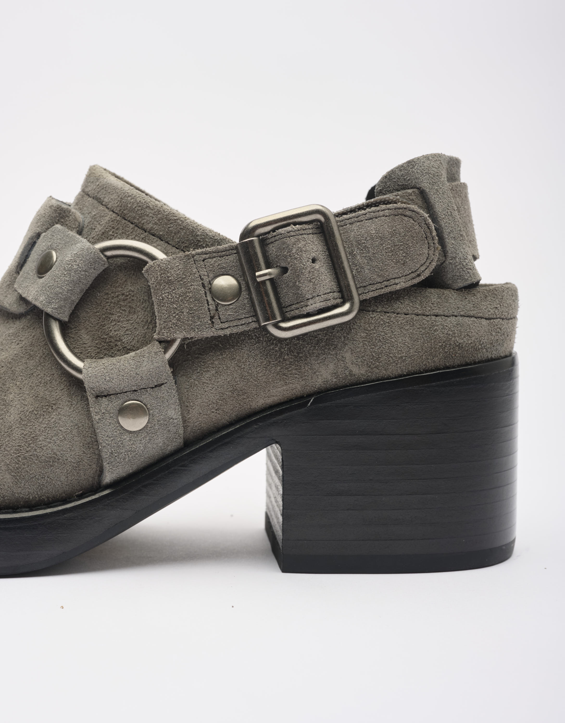 נעלי נשים - Jeffrey Campbell - נעלי זמש REFLECTED - אפור4