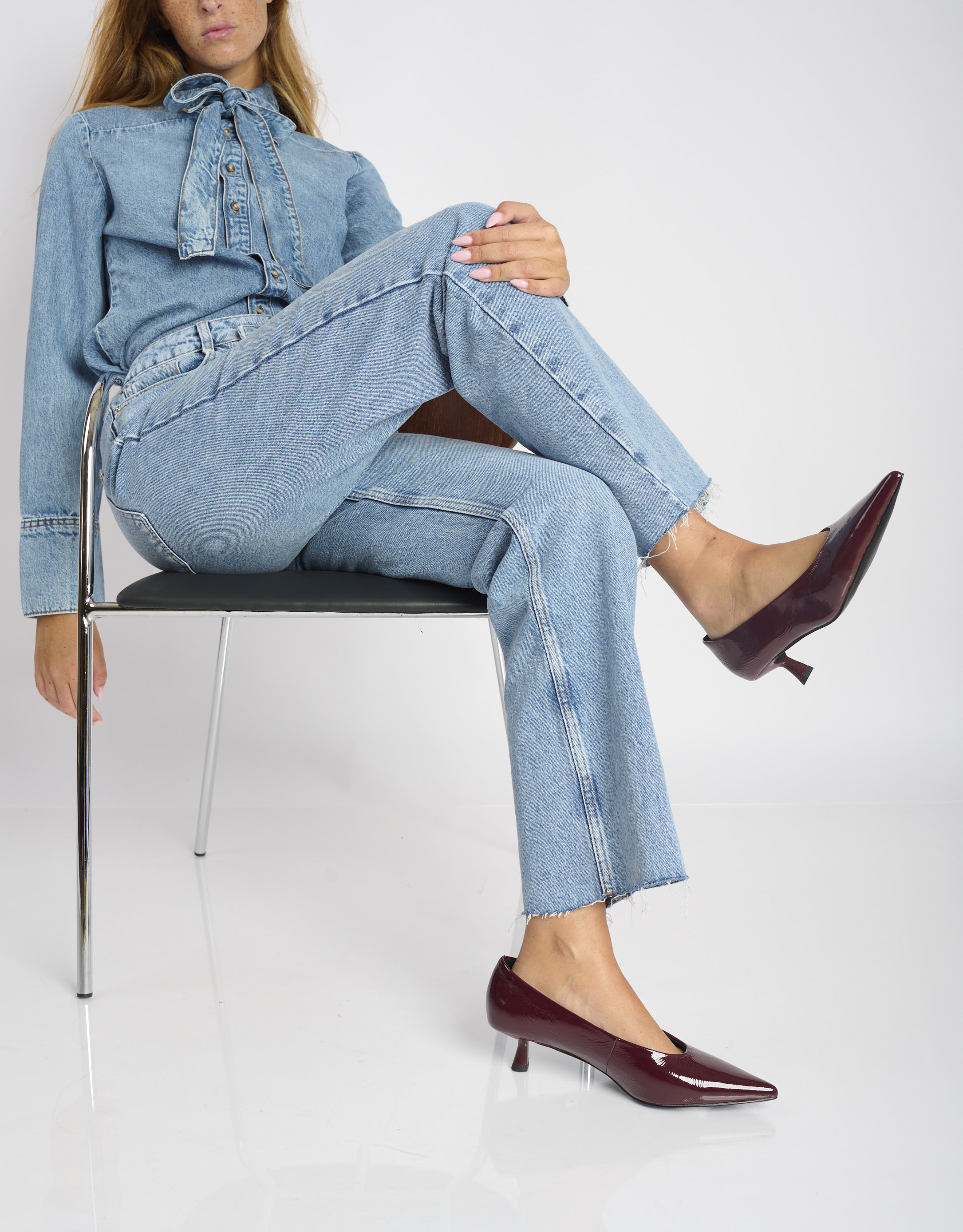 נעלי נשים -  - נעלי סירה TIARE - בורדו1