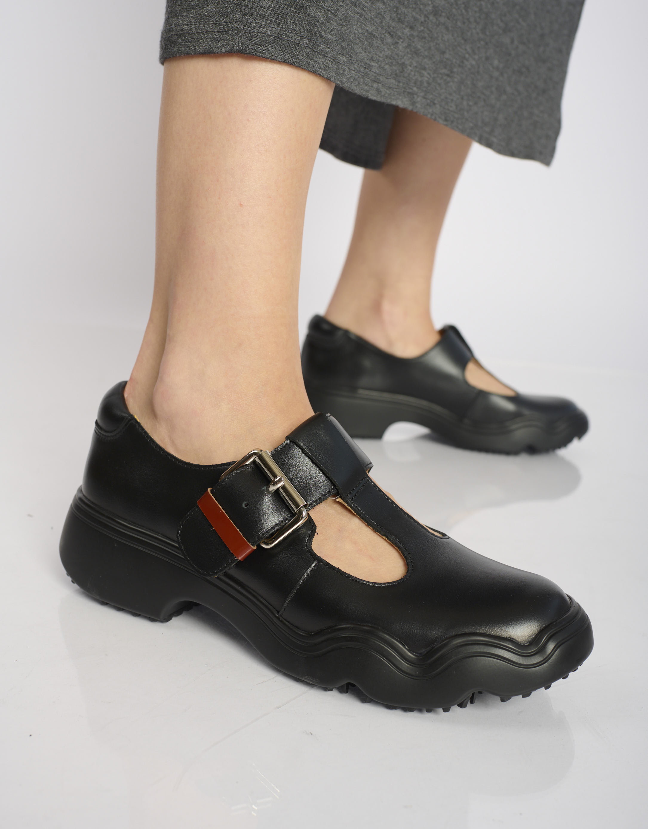 נעלי נשים - 4CCCCEES - נעלי בובה SANHO TIBA - שחור2