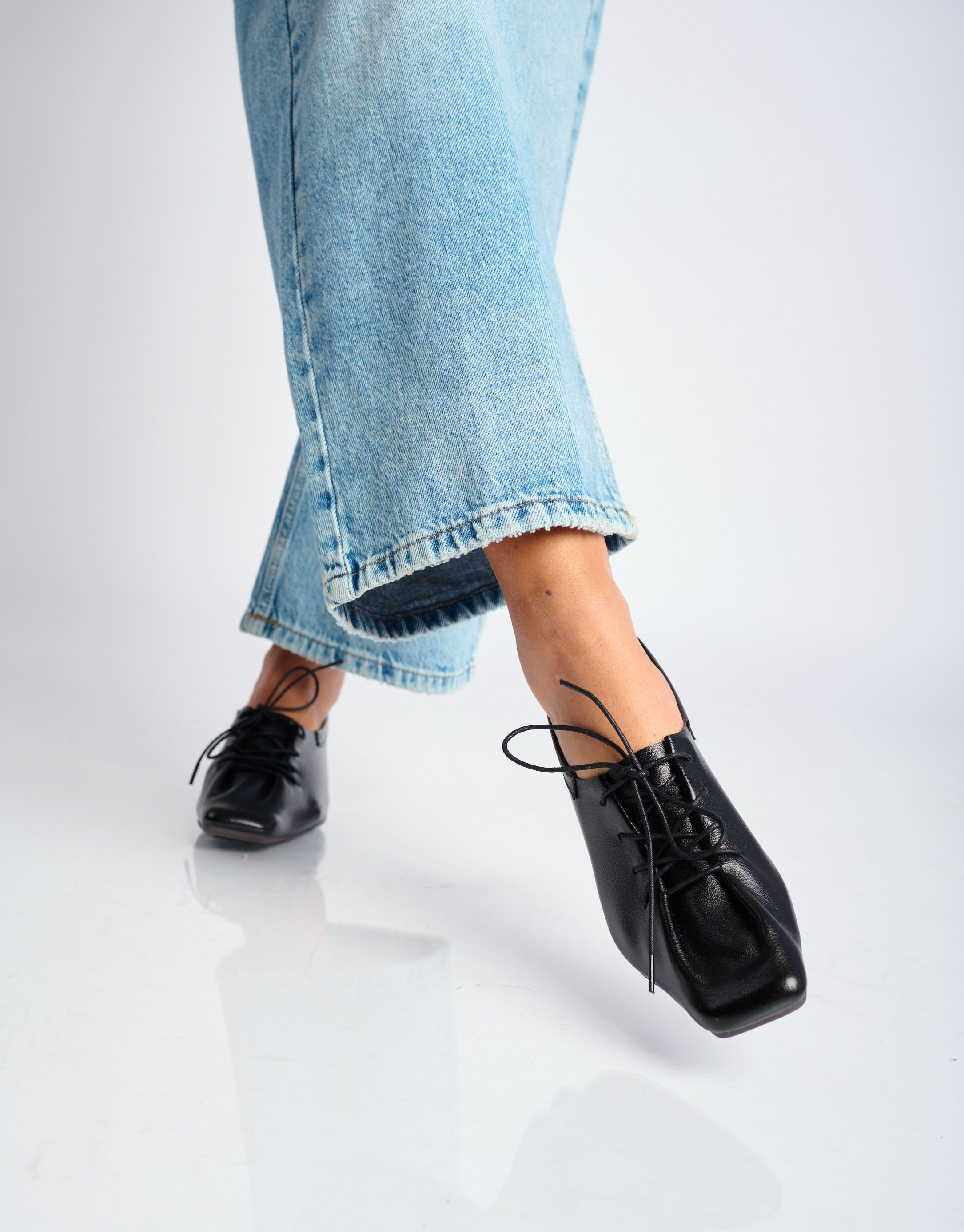 נעלי נשים - Yuko Imanishi - נעליים שטוחות CHUN - שחור1