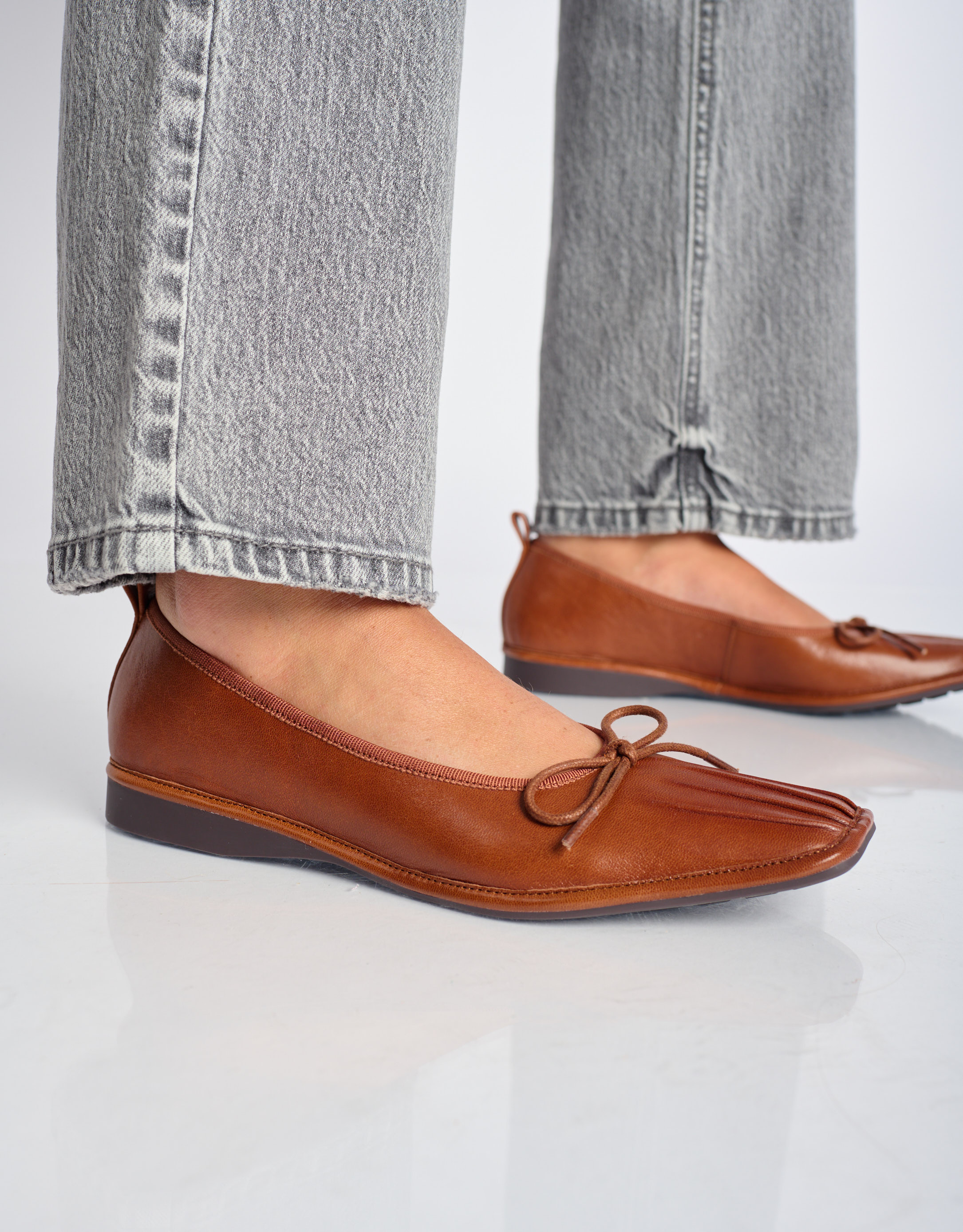 נעלי נשים - Yuko Imanishi - נעלי בלרינה DOU - חום1