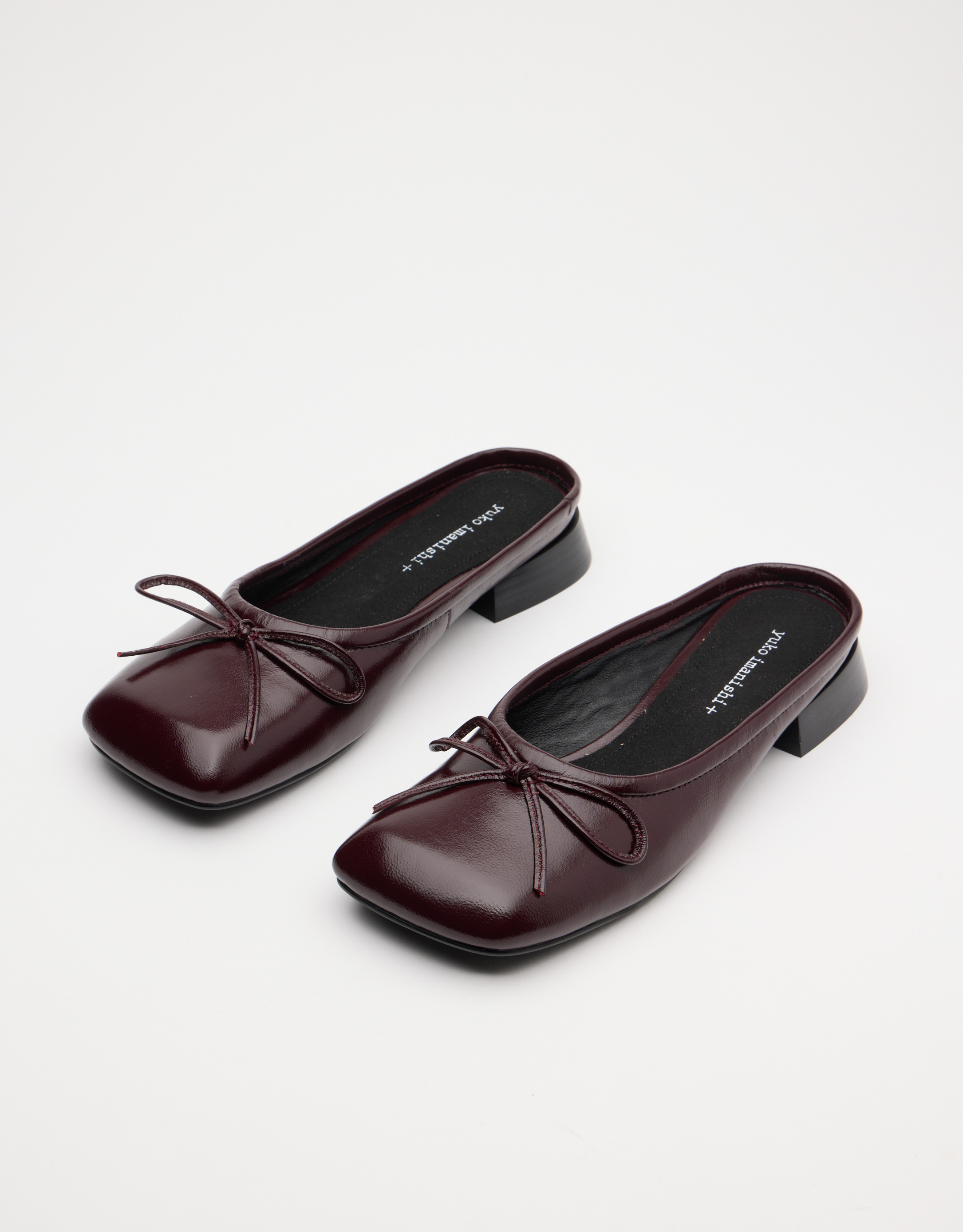 נעלי נשים - Yuko Imanishi - כפכפים שטוחים MIKE - בורדו2