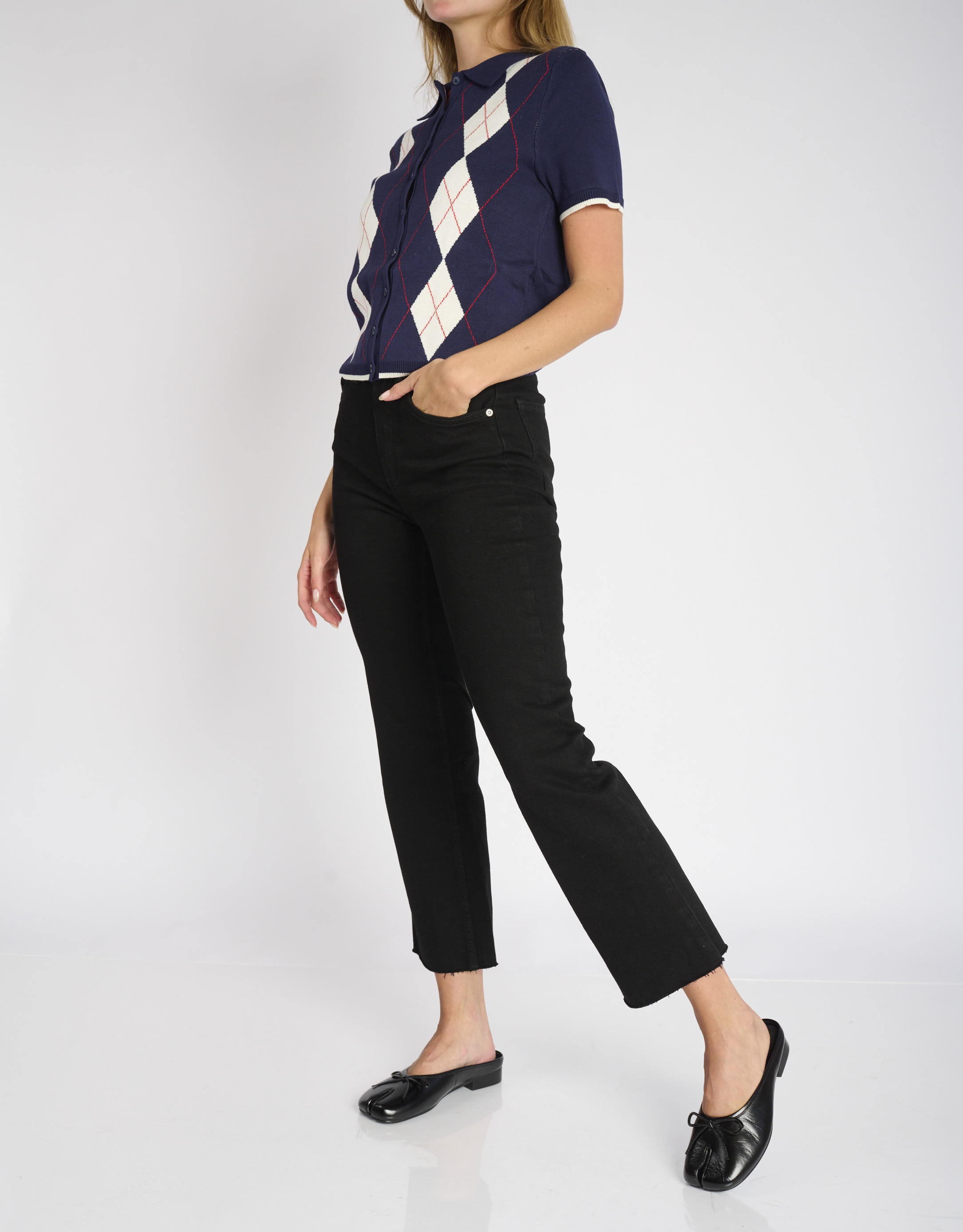 נעלי נשים - Yuko Imanishi - כפכפים שטוחים MINI - שחור2